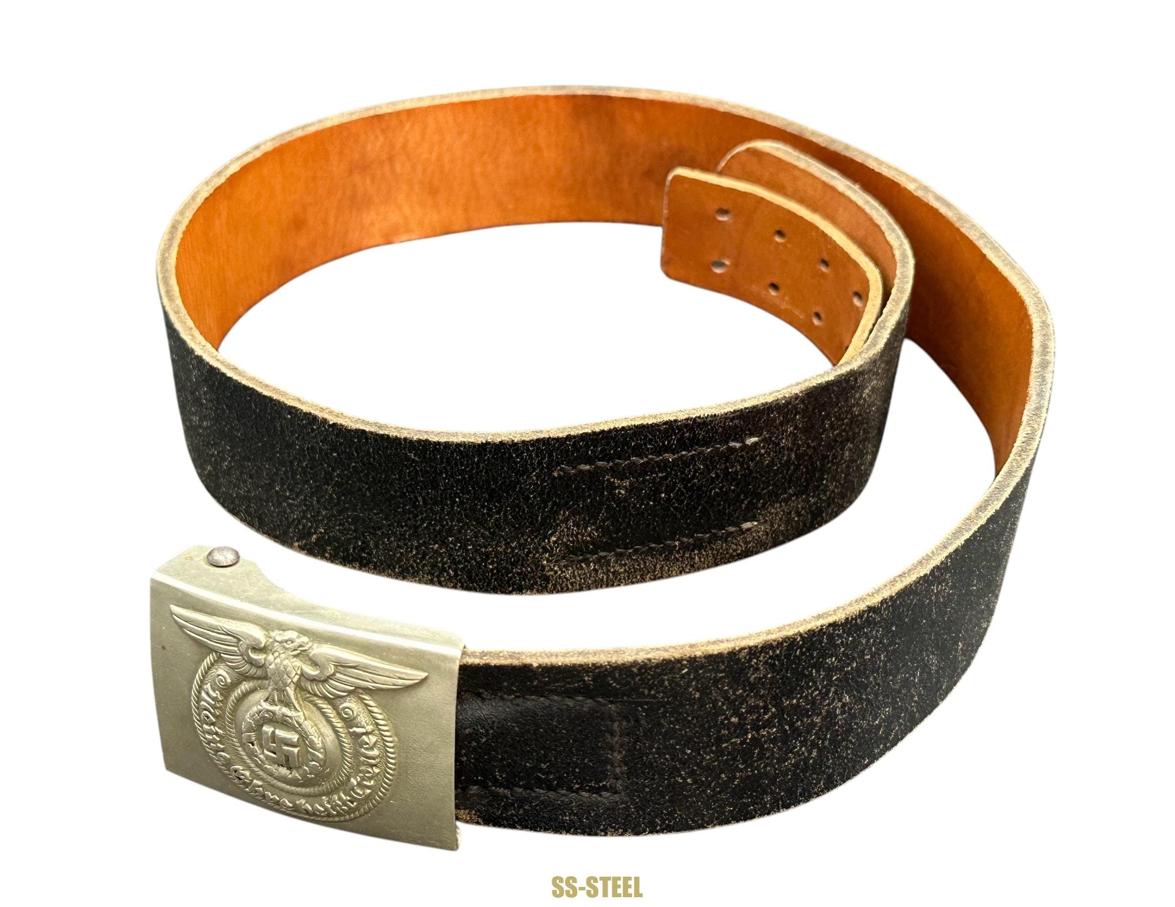 SS Marked Belt VA 413/38 and Buckle O&C — image 4