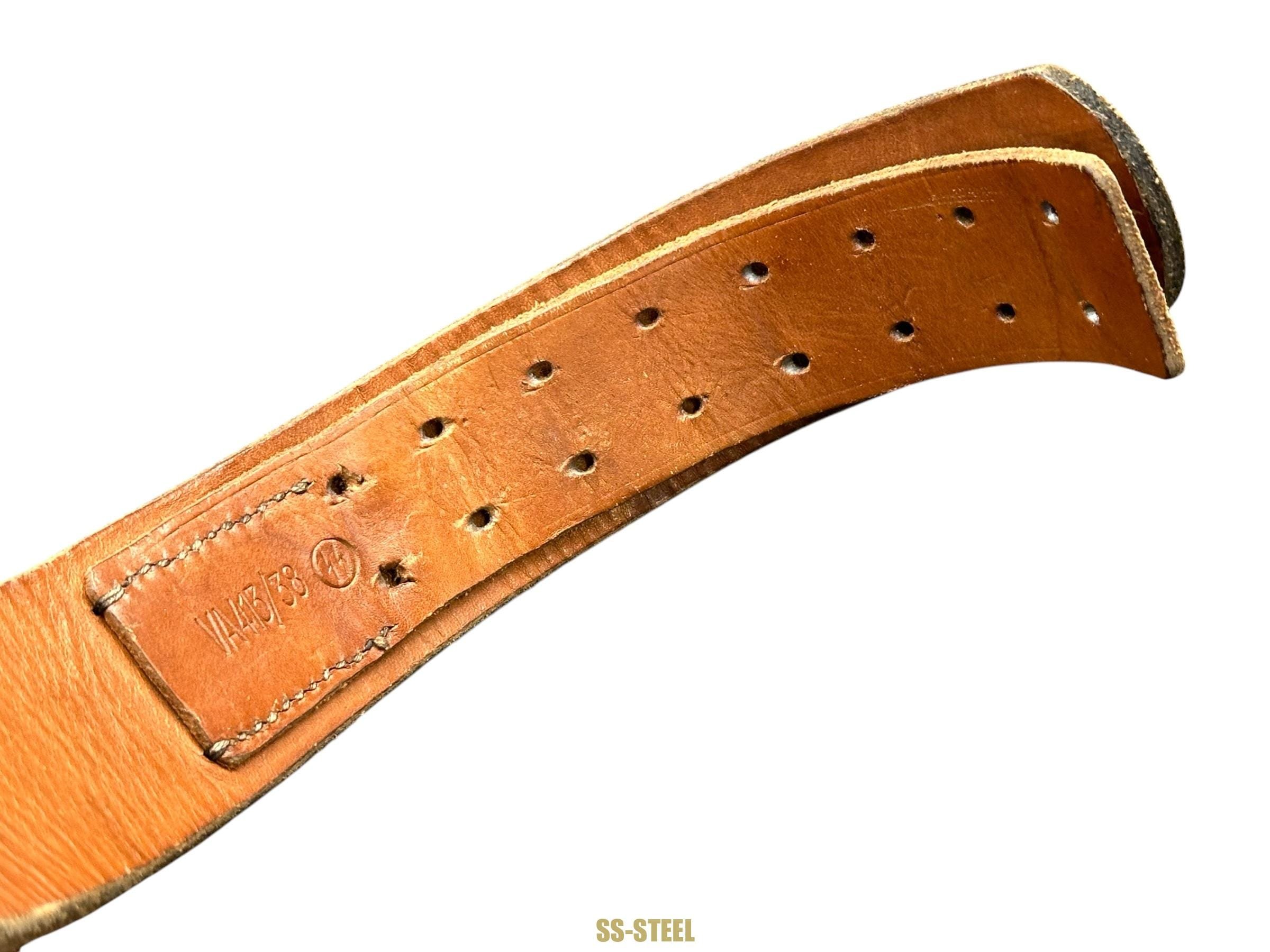 SS Marked Belt VA 413/38 and Buckle O&C — image 6