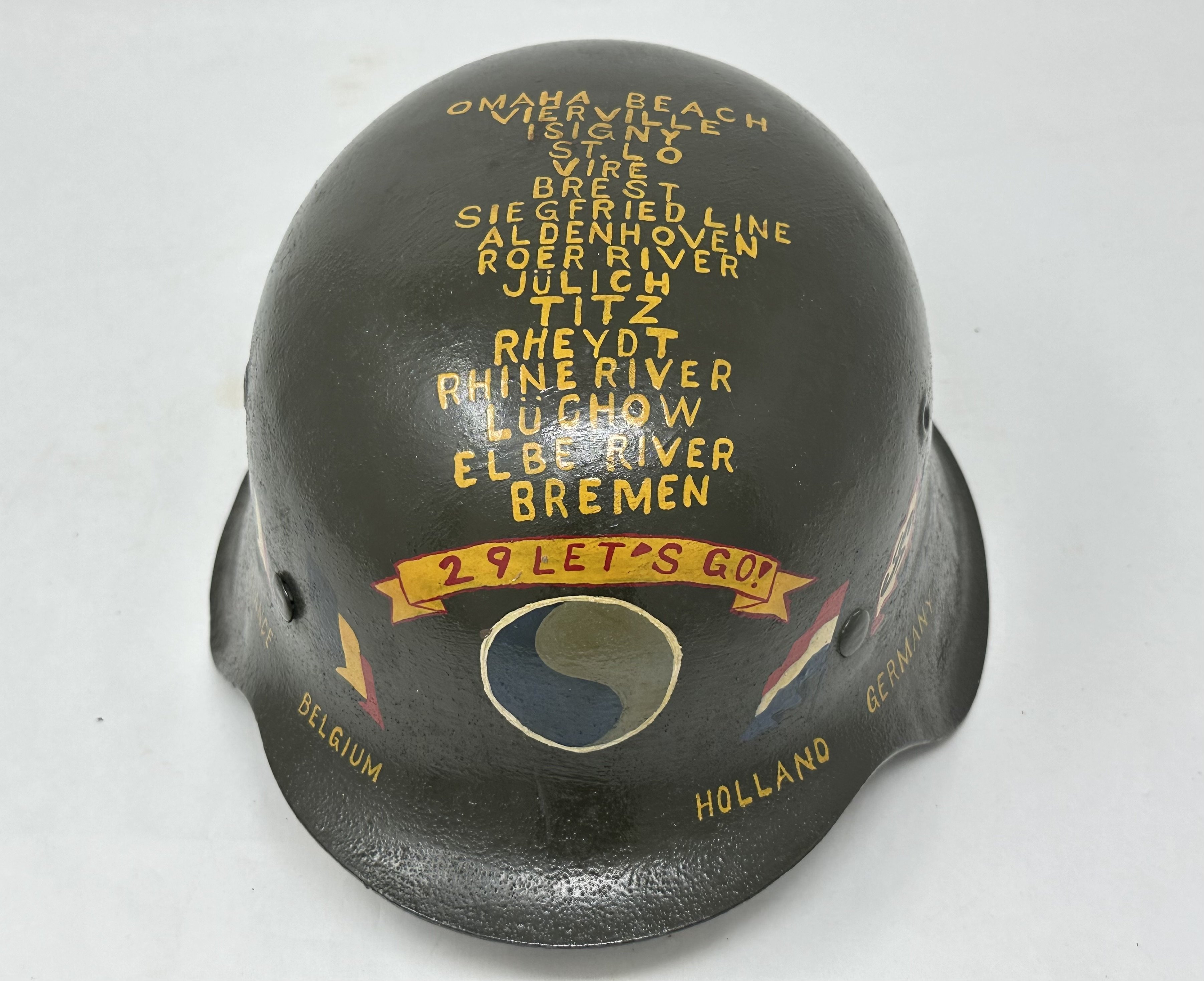 M42 29th Division Vet Art Helmet — image 13