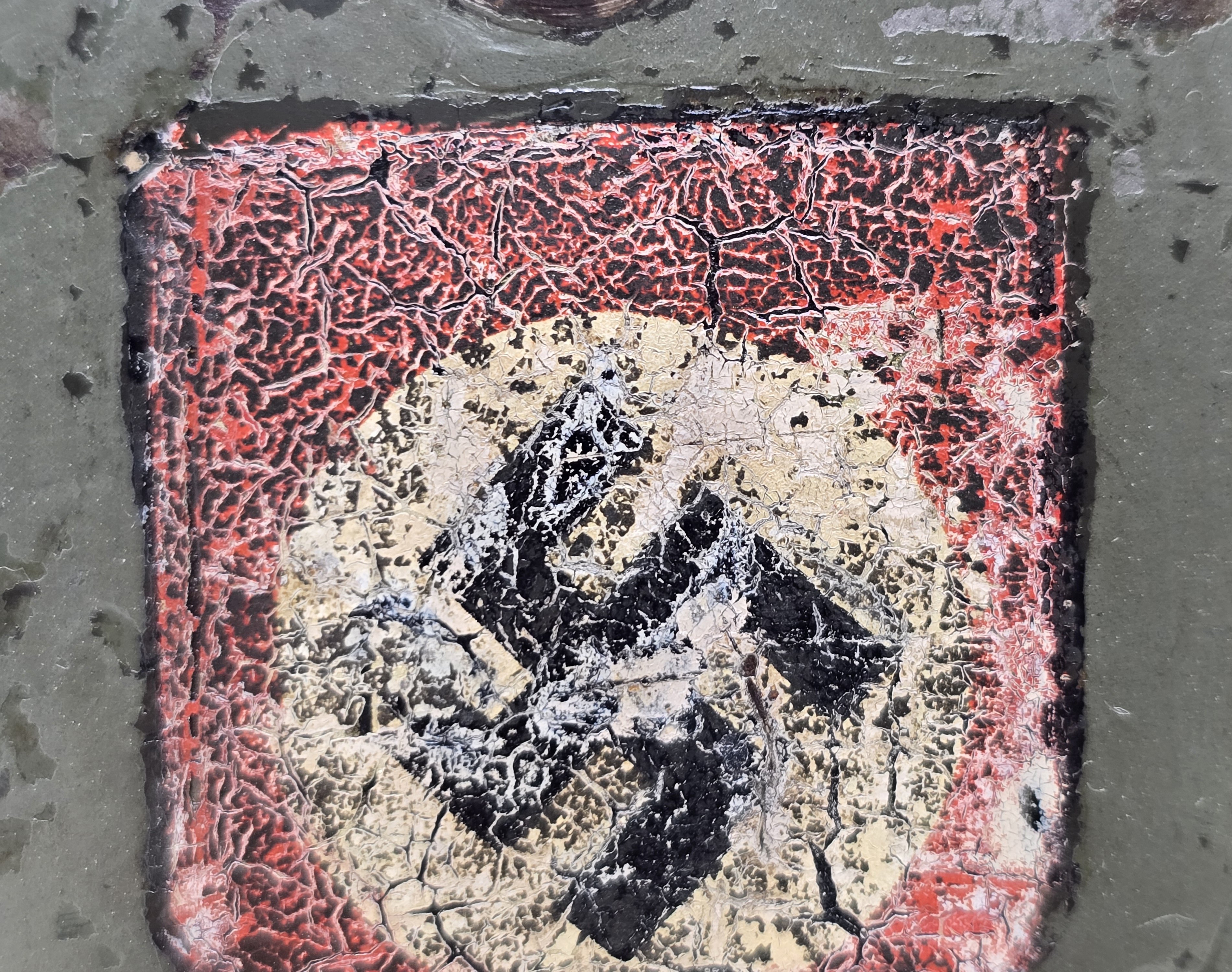 Heavy Combat Used Waffen-SS M35 Double Decal — image 16