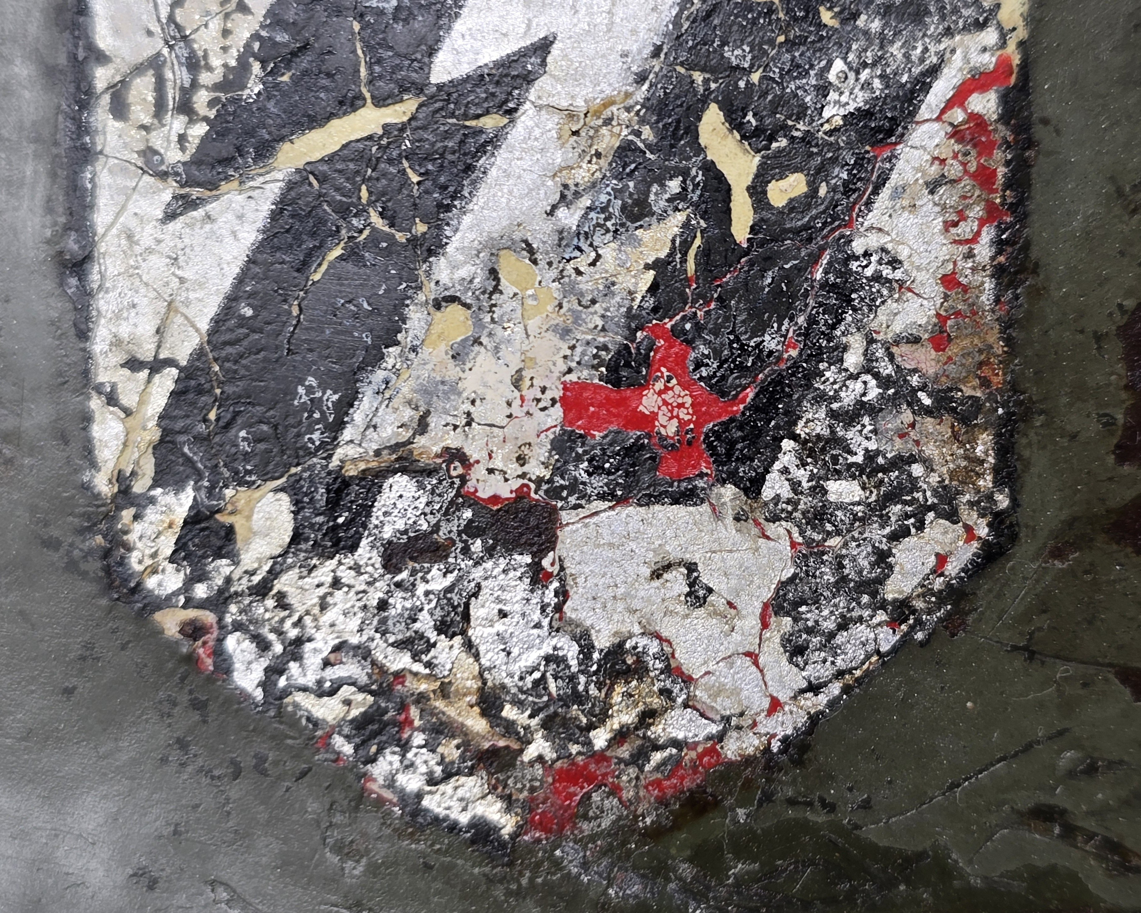 Heavy Combat Used Waffen-SS M35 Double Decal — image 18