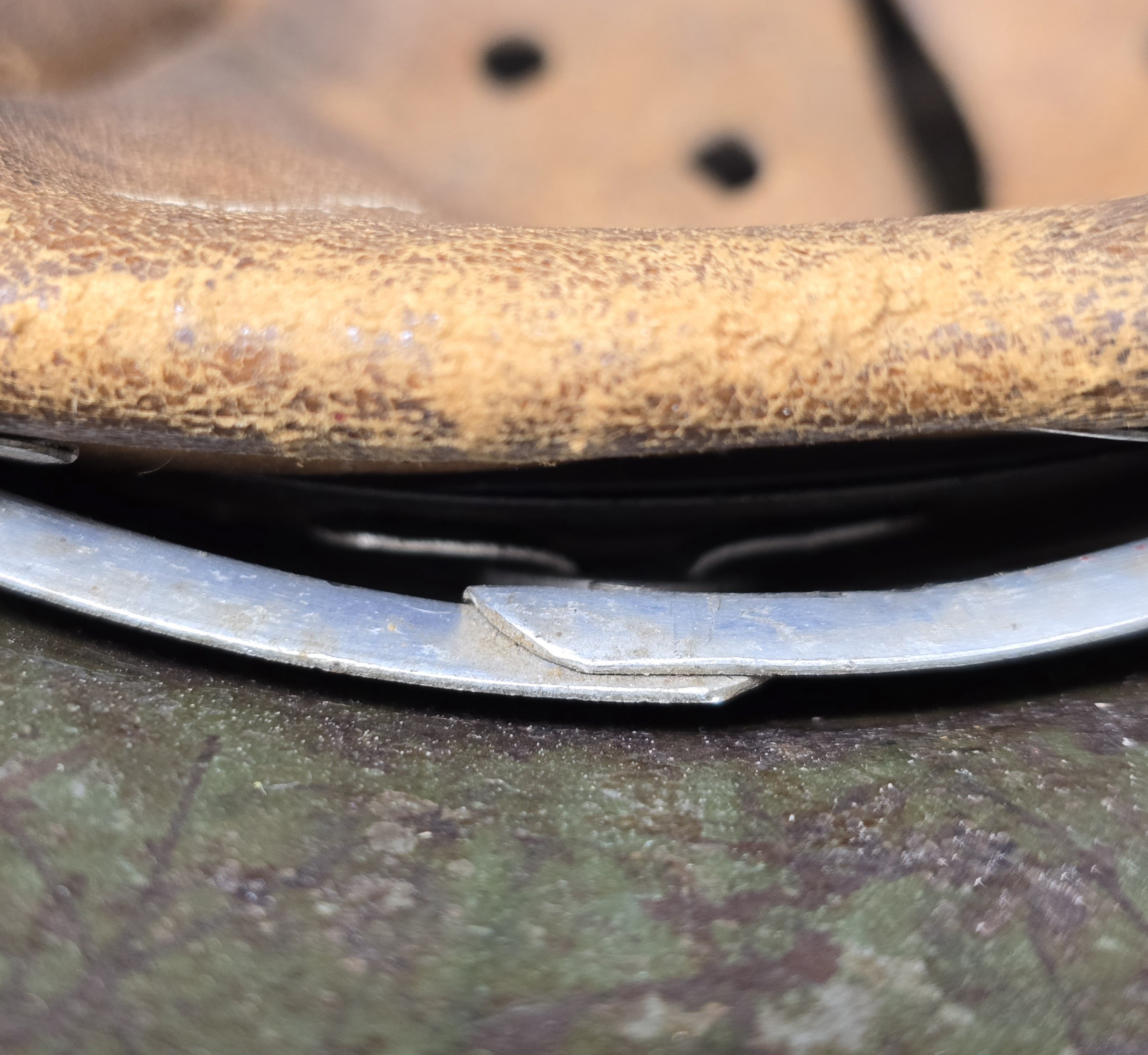 Heavy Combat Used Waffen-SS M35 Double Decal — image 4