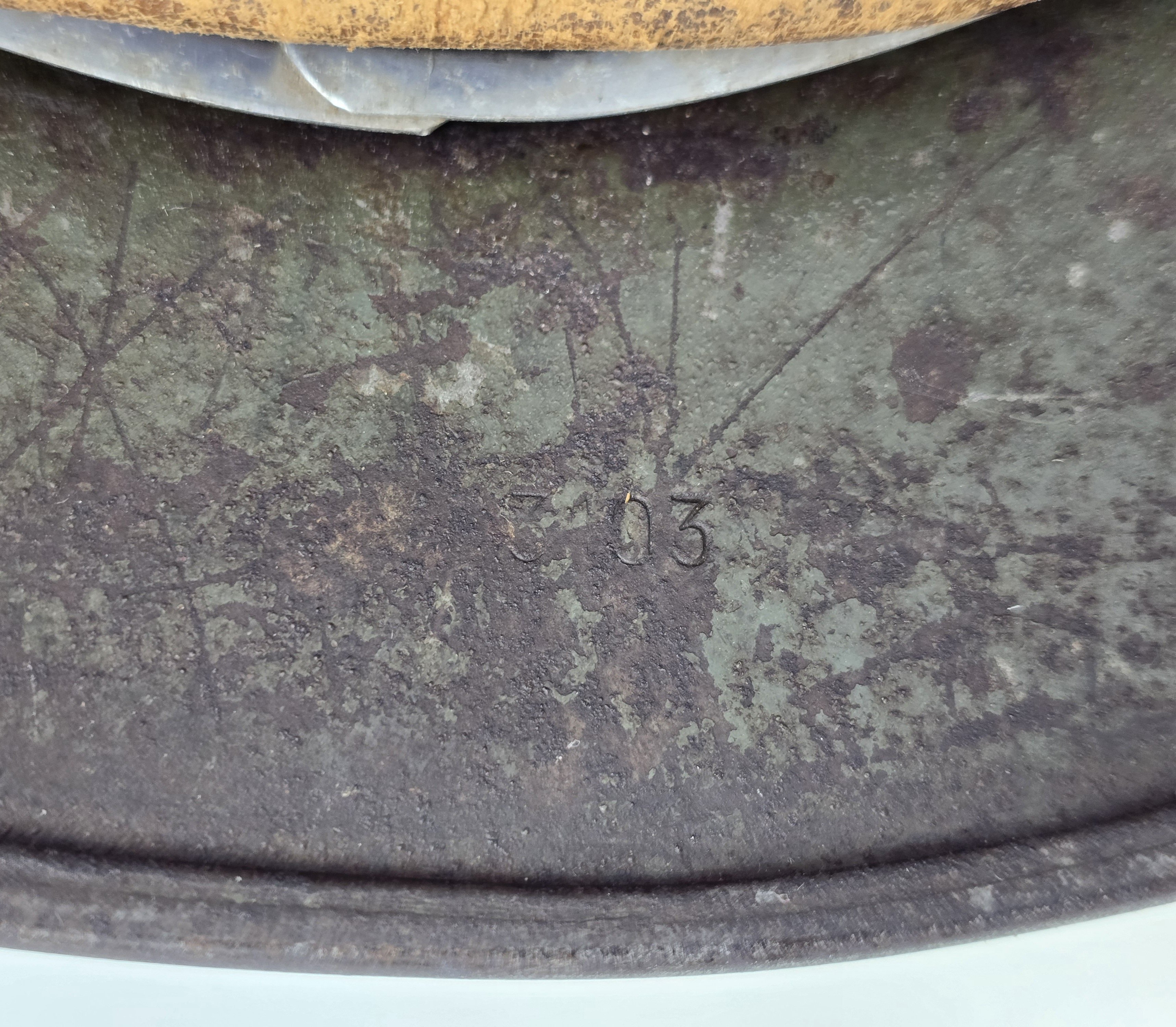 Heavy Combat Used Waffen-SS M35 Double Decal — image 8