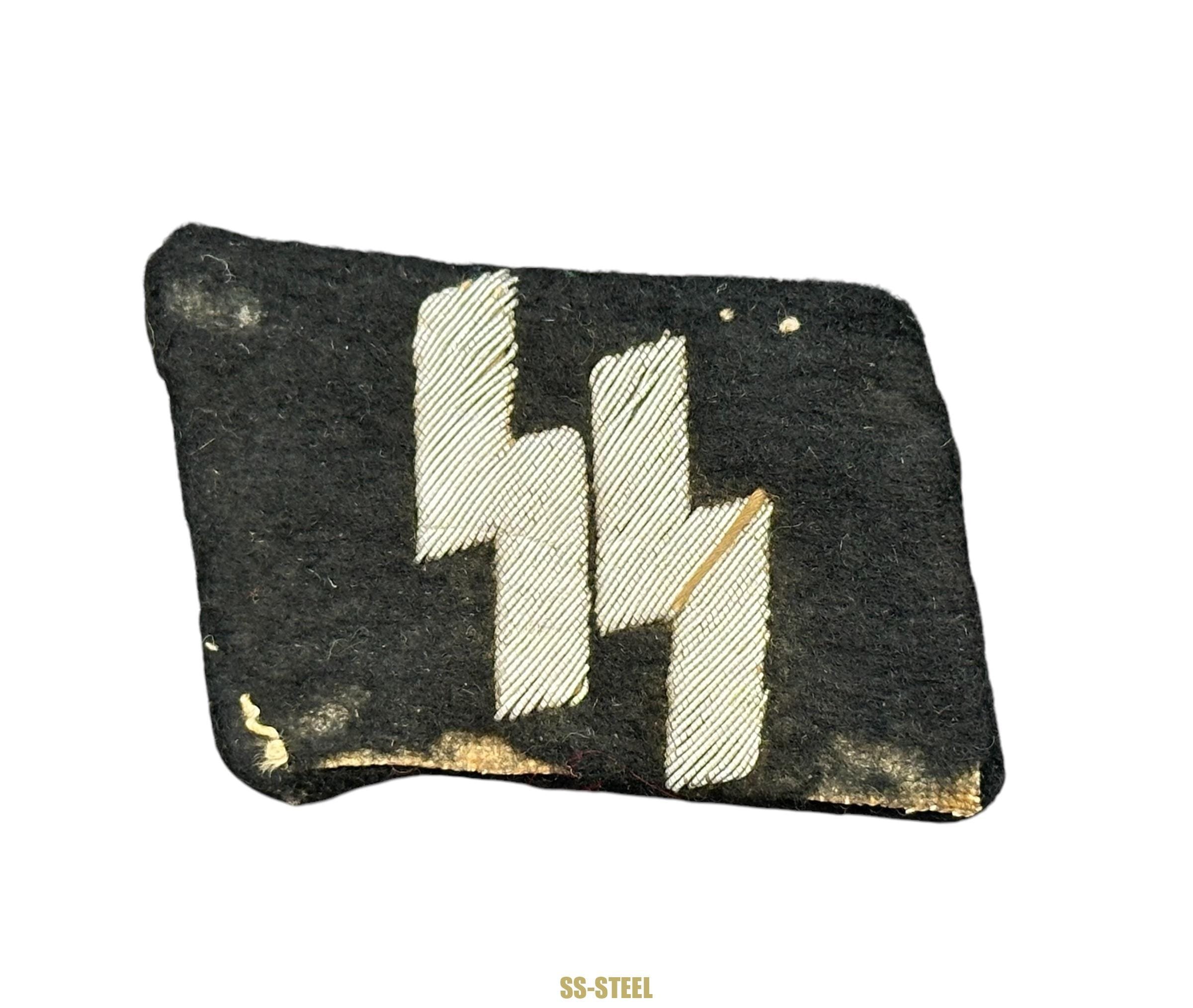 Bullion SS Runic NCO Tab, 'Long Wing' RzM Sleeve Eagle, Uniform Removed — image 2