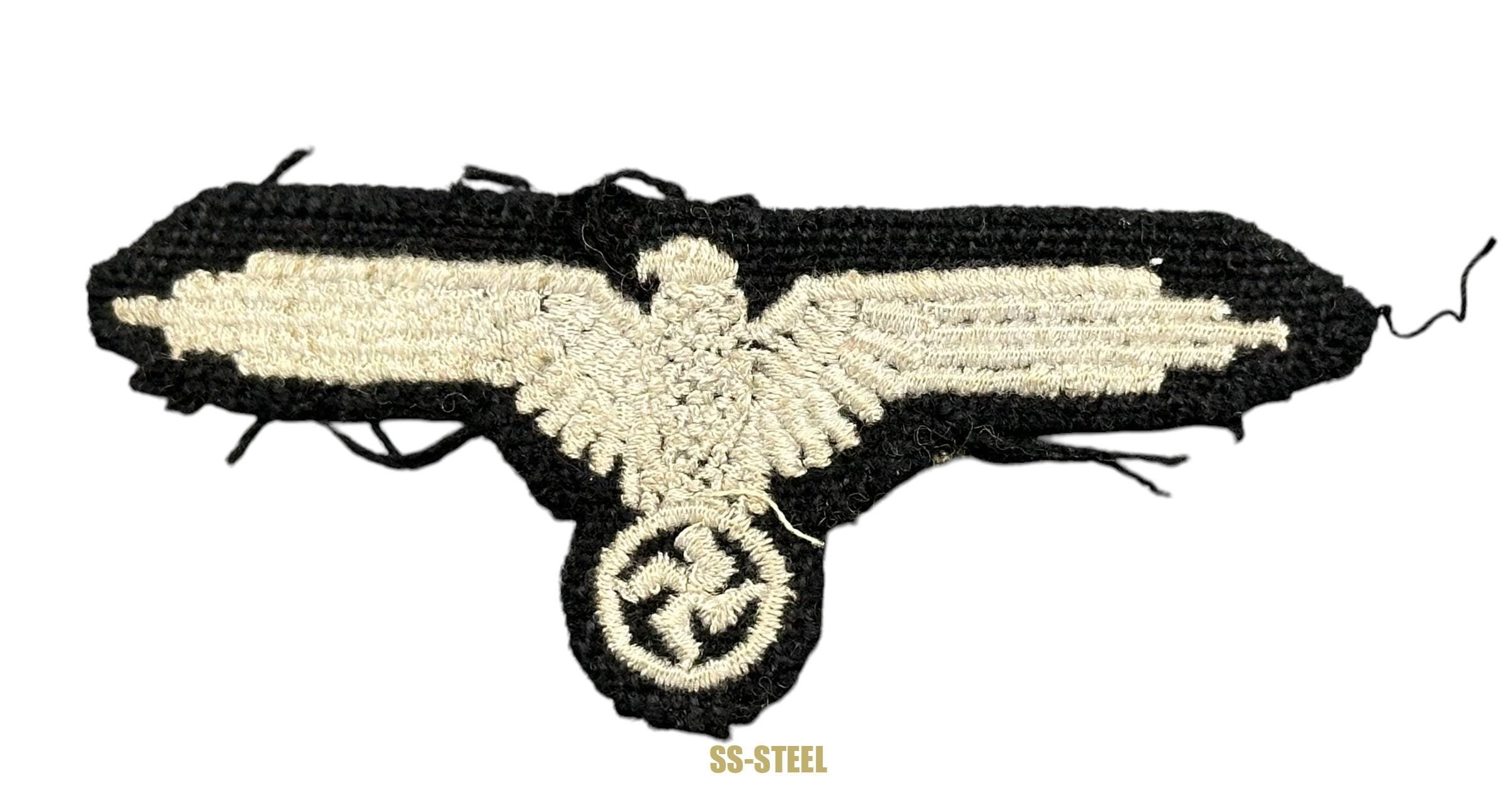 Bullion SS Runic NCO Tab, 'Long Wing' RzM Sleeve Eagle, Uniform Removed — image 5