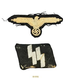 Bullion SS Runic NCO Tab, 'Long Wing' RzM Sleeve Eagle, …