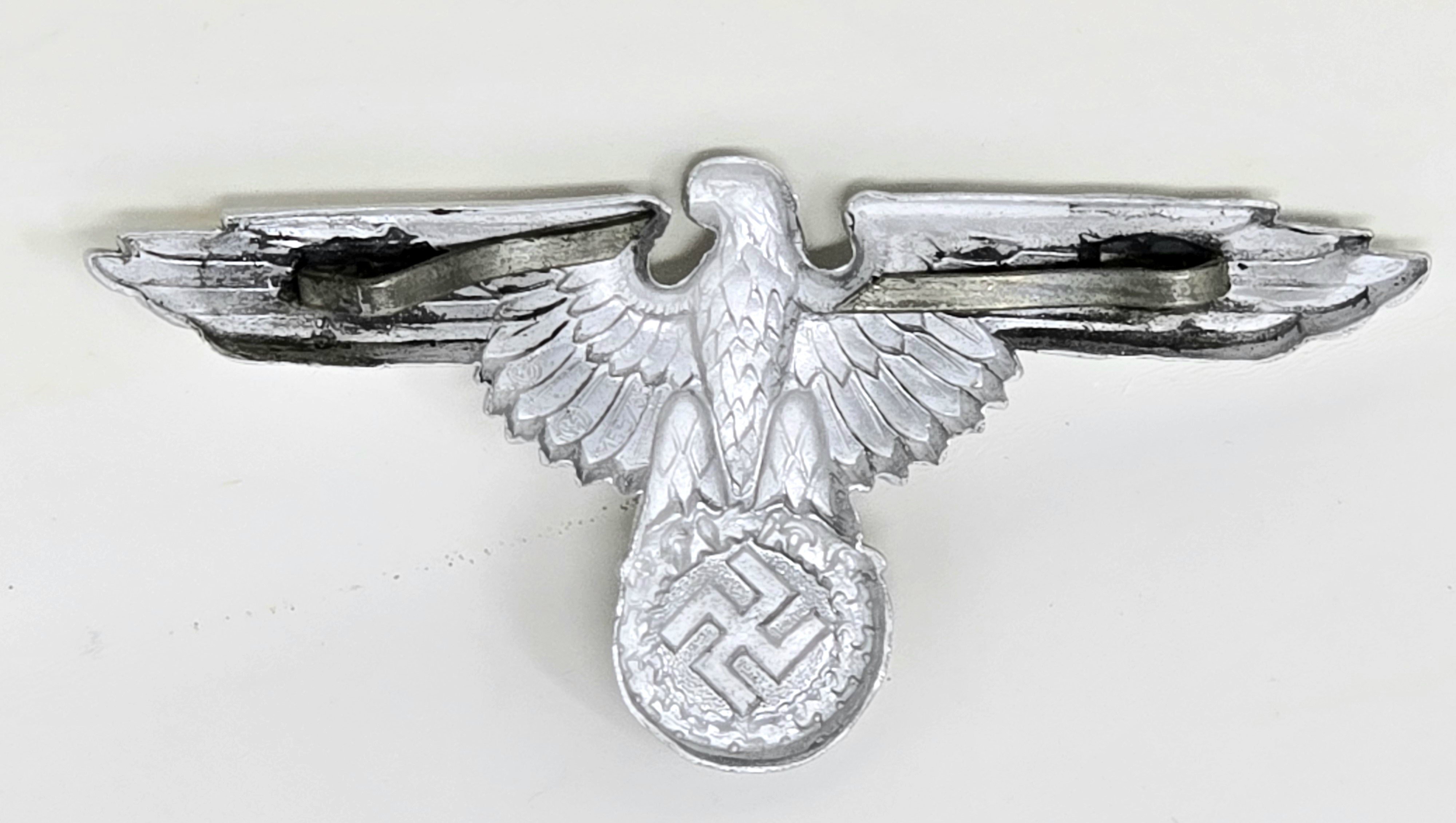 SS Officer's Aluminum Cap Eagle, Assmann — image 2