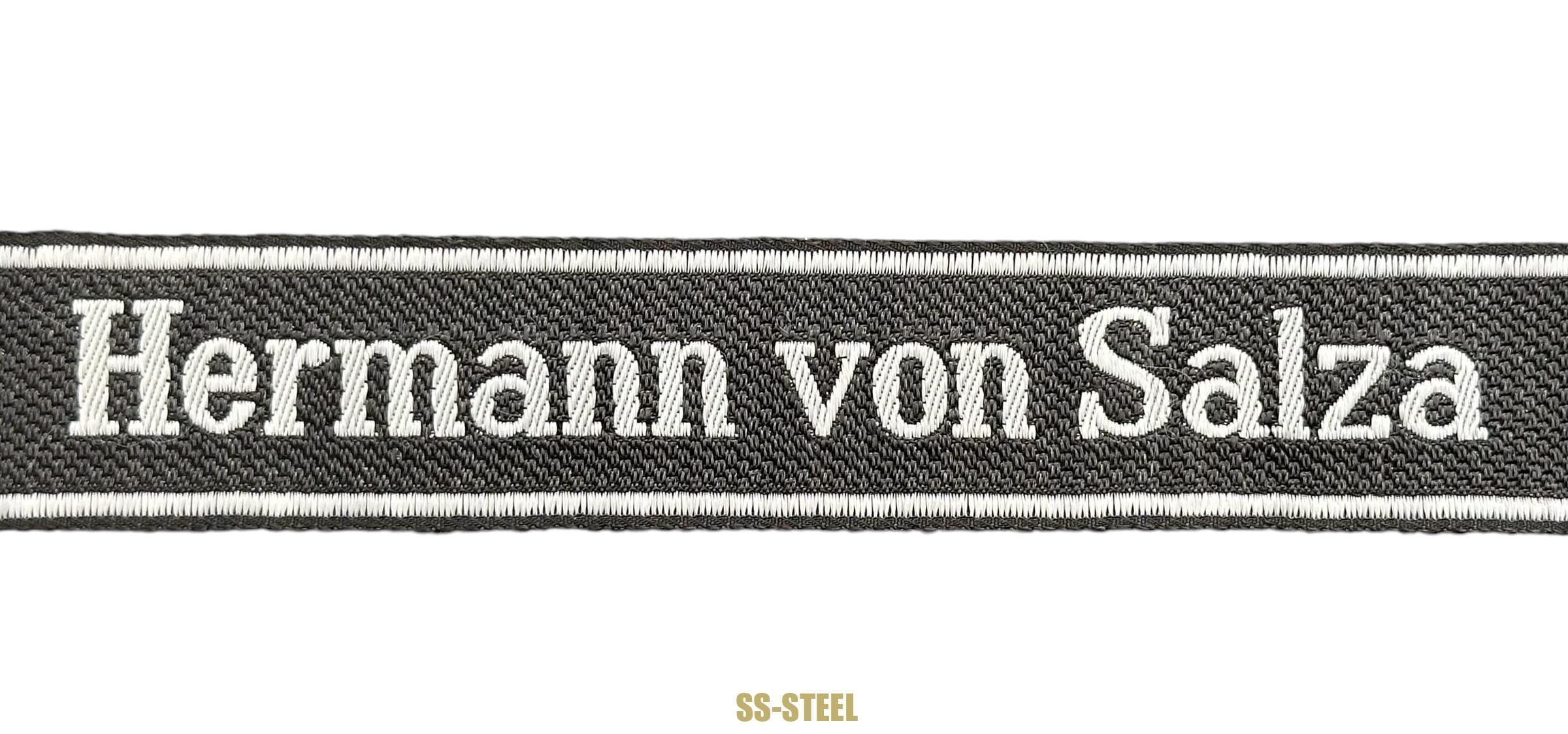 SS Pz Rgt 'Hermann Von Salza' Cuff Title — image 7