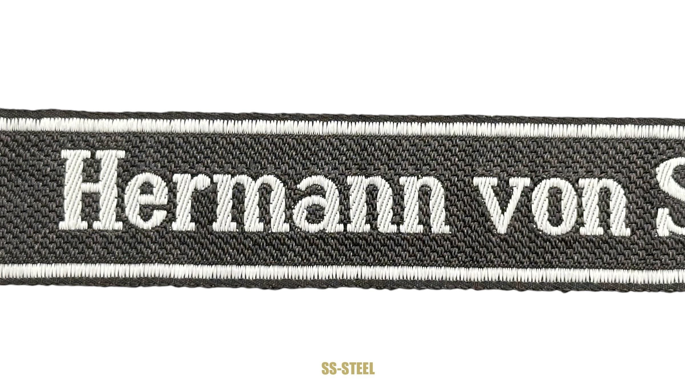 SS Pz Rgt 'Hermann Von Salza' Cuff Title — image 8