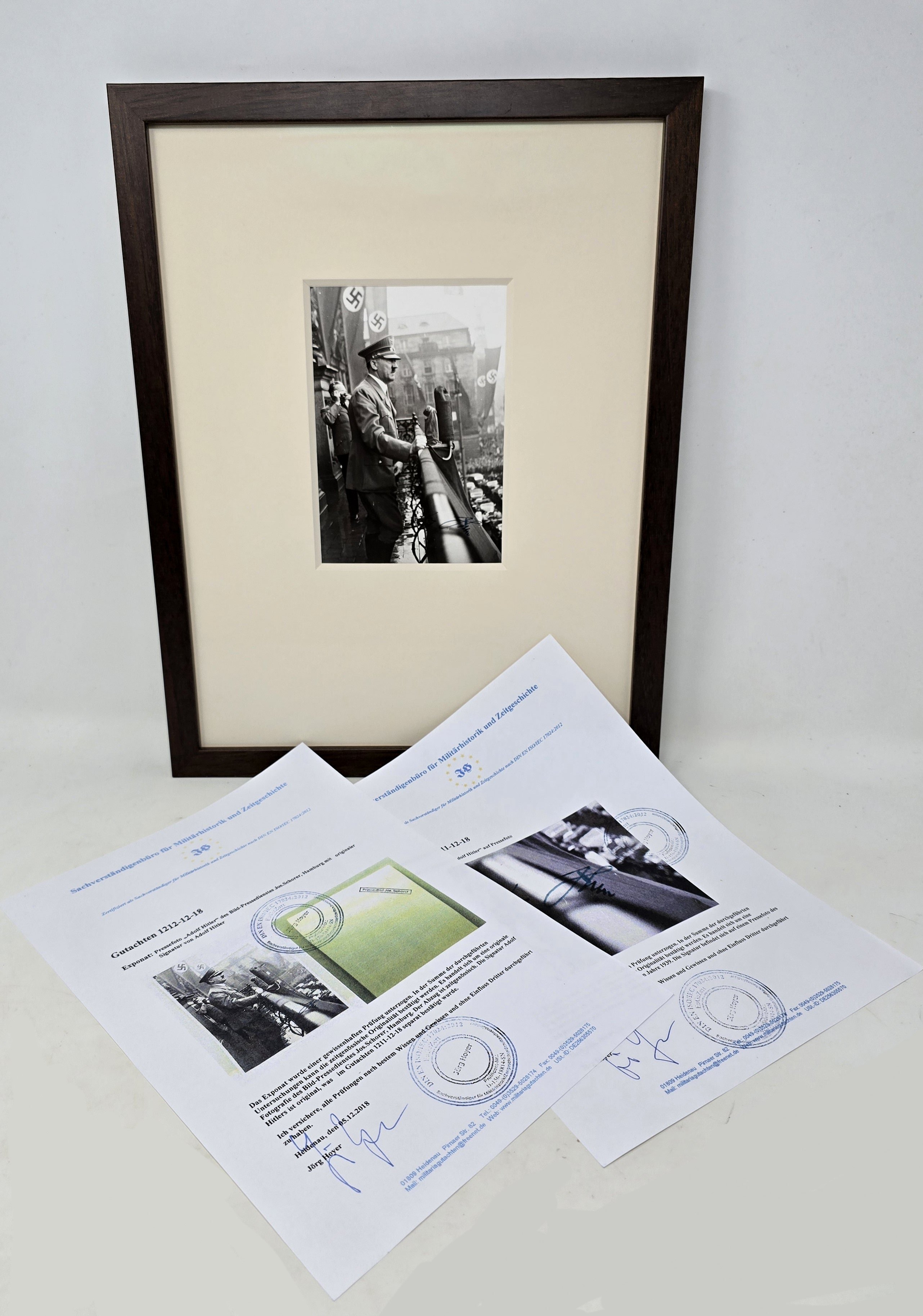 Framed, Signed AH Photo — image 4