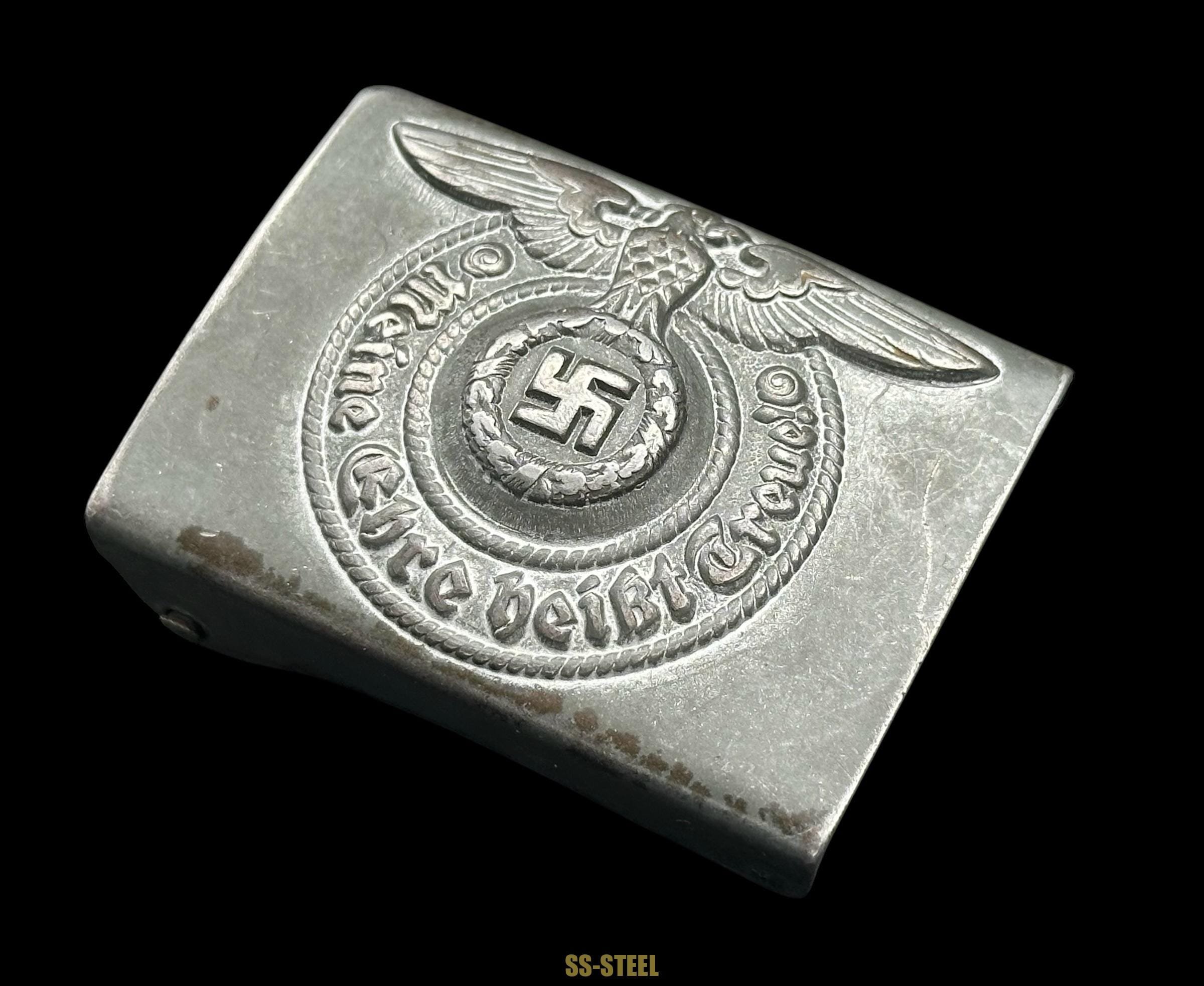 SS EM/NCO Belt Buckle Marked RZM 155/40 SS By Assmann — image 3