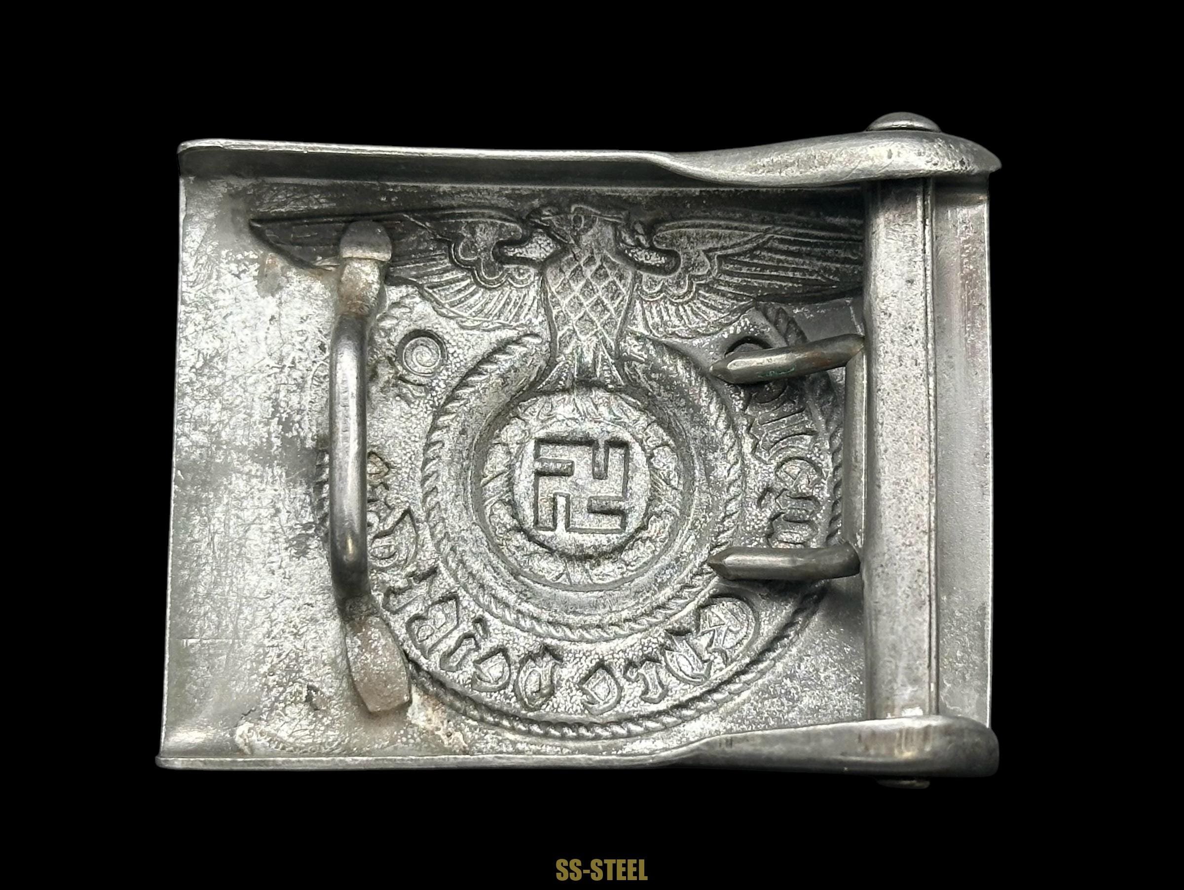 SS EM/NCO Belt Buckle Marked RZM 155/40 SS By Assmann — image 4