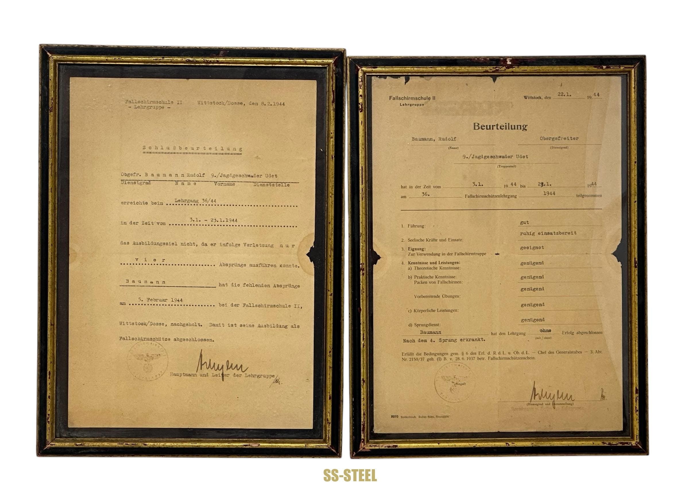 Luftwaffe LKpS101 Helmet, Pilot Gloves, Jump School Document — image 20