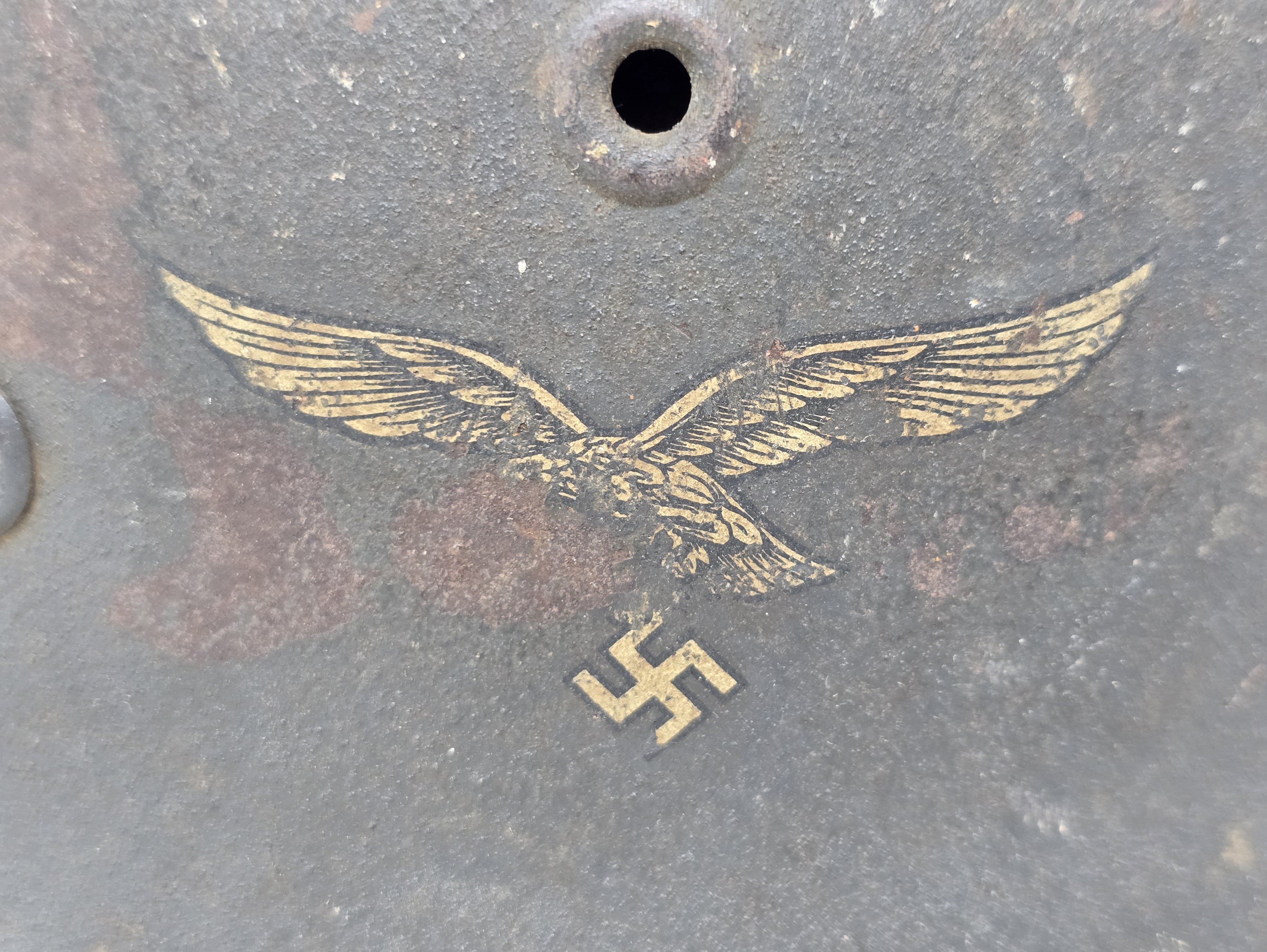 Service Used M40 Luftwaffe Helmet — image 8