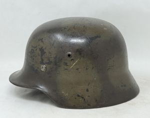 D.Sw. Luftwaffe M35 Camo Helmet -Named/Unit Marked