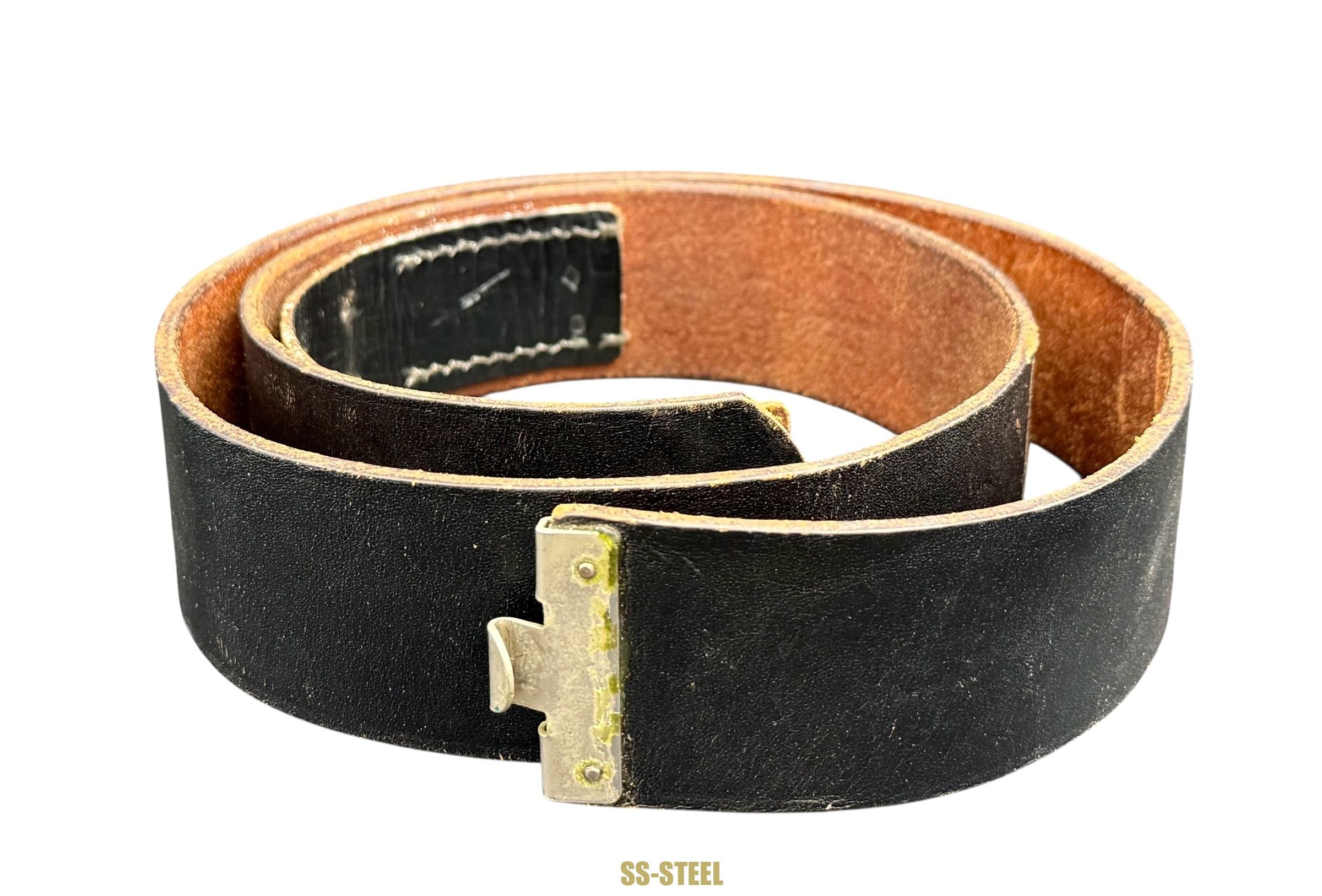 SS Early Nickel Belt Buckle & Belt -Overhoff & Cie — image 10