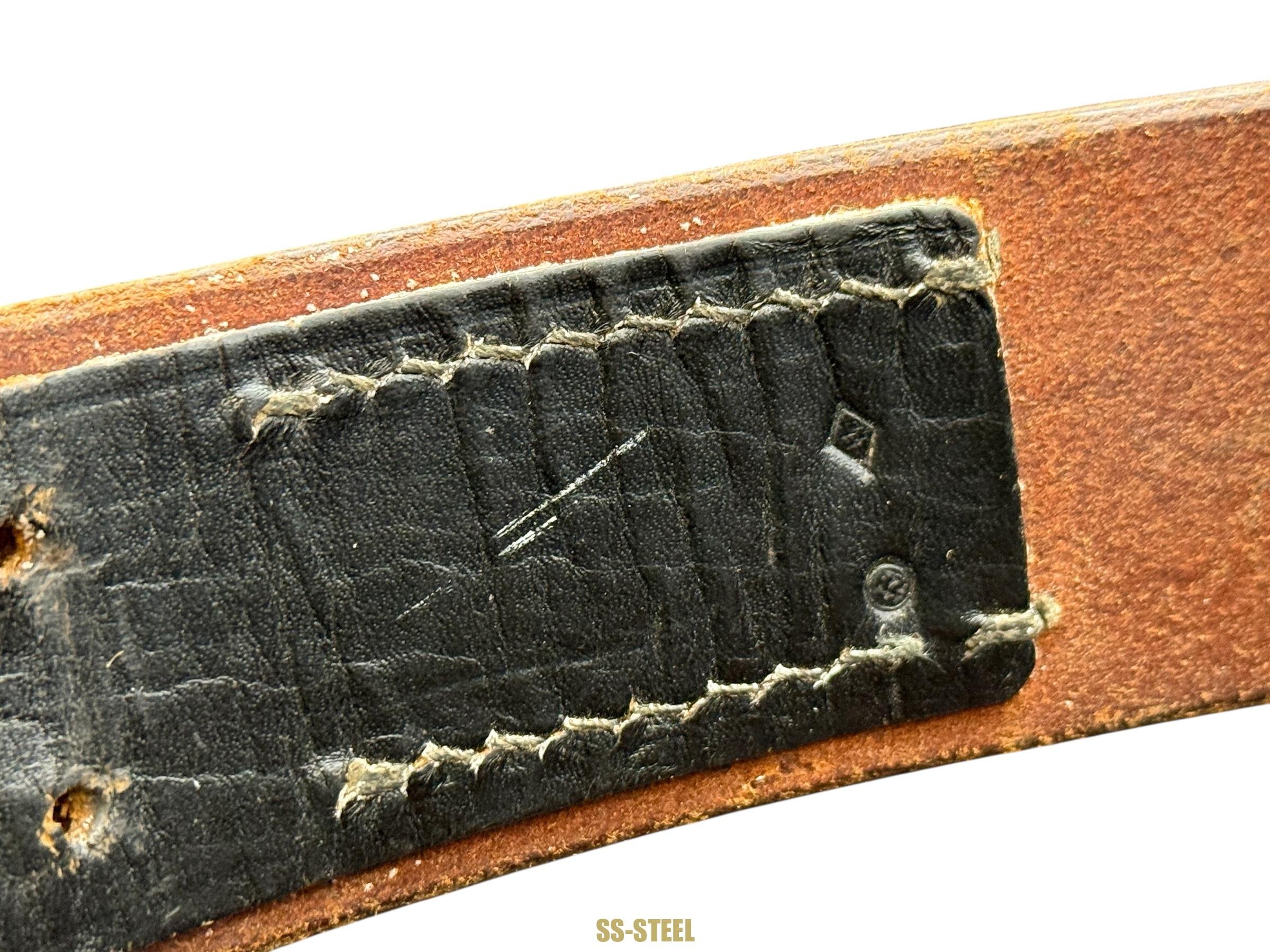 SS Early Nickel Belt Buckle & Belt -Overhoff & Cie — image 16