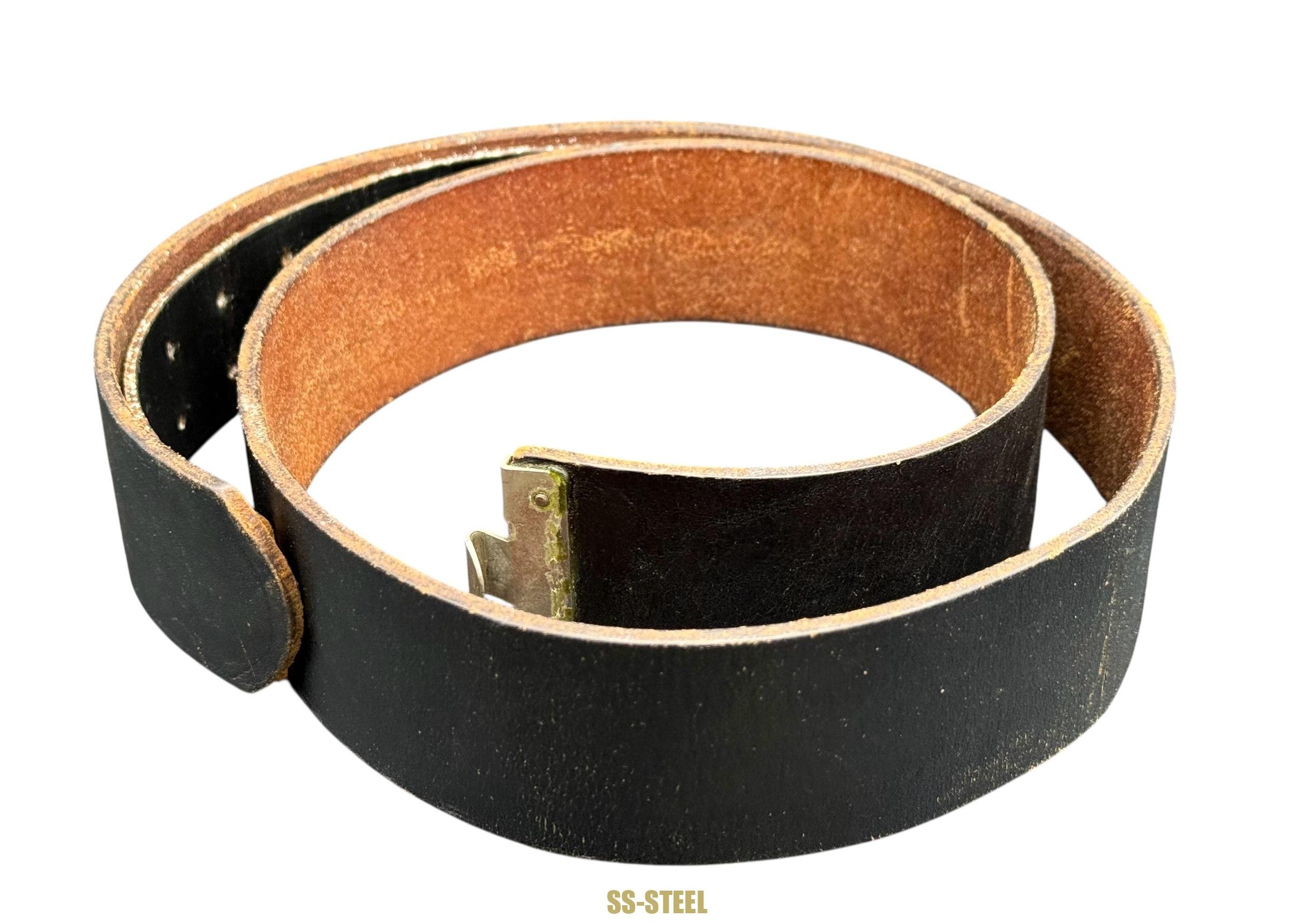 SS Early Nickel Belt Buckle & Belt -Overhoff & Cie — image 20