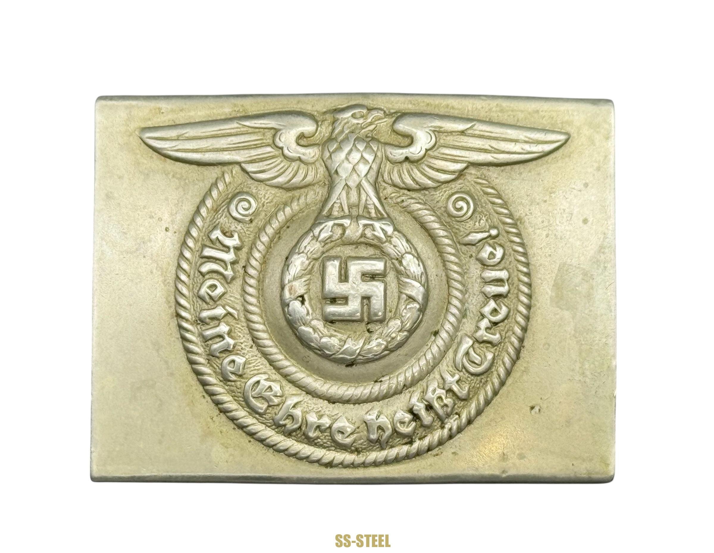 SS Early Nickel Belt Buckle & Belt -Overhoff & Cie — image 3