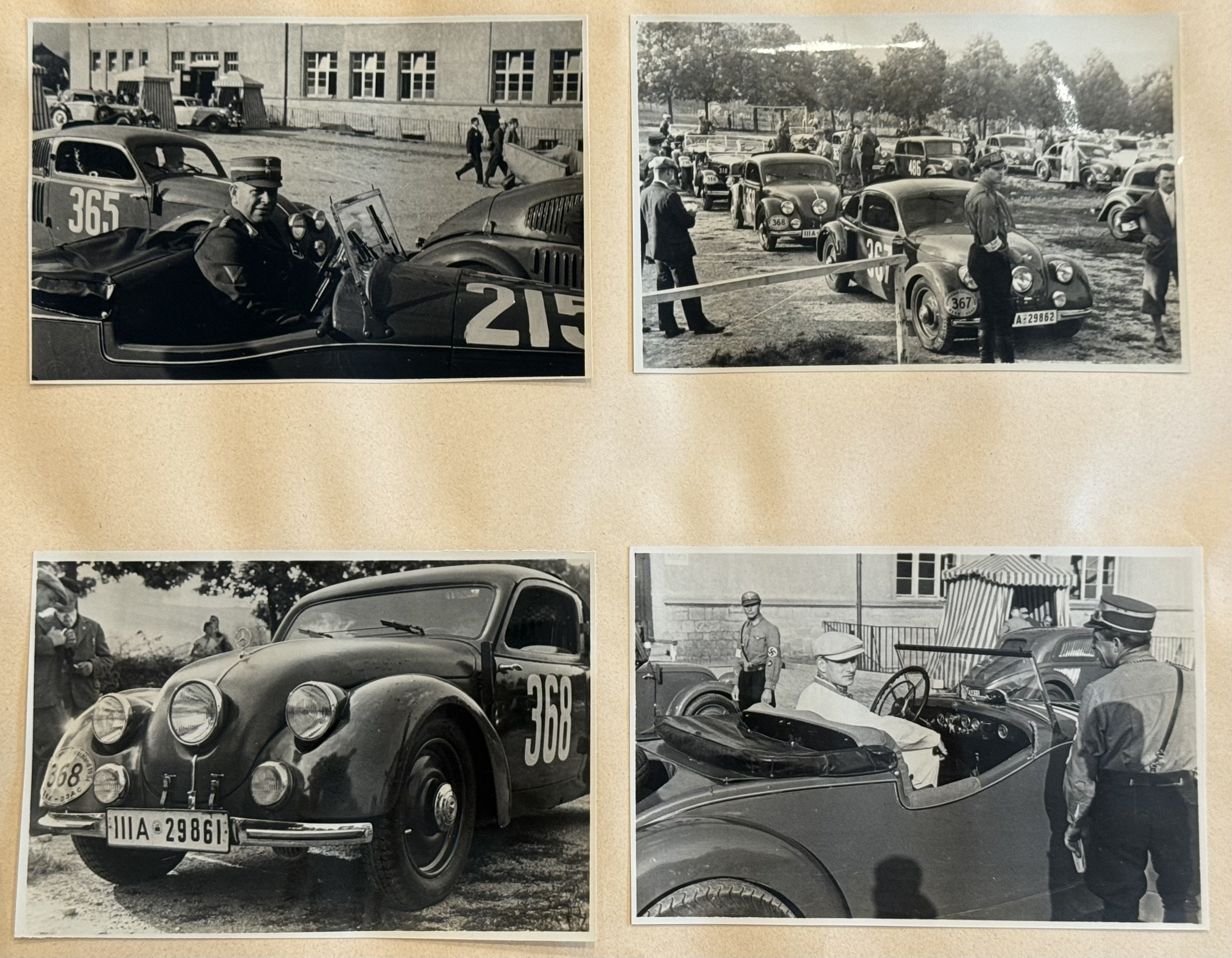 WWII SA MERCEDES BENZ RACE Team Photo album poster NSDAP — image 11