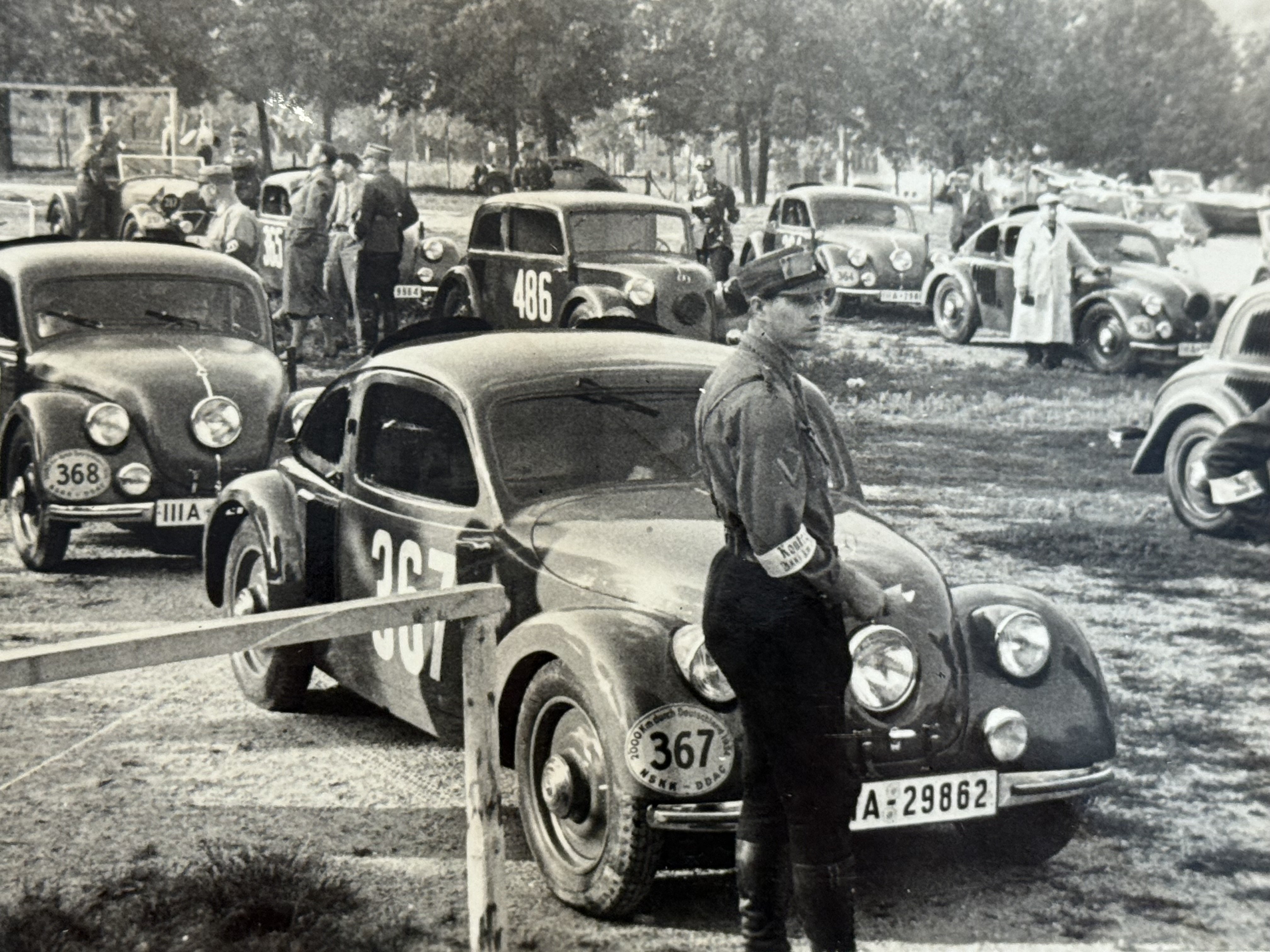 WWII SA MERCEDES BENZ RACE Team Photo album poster NSDAP — image 14