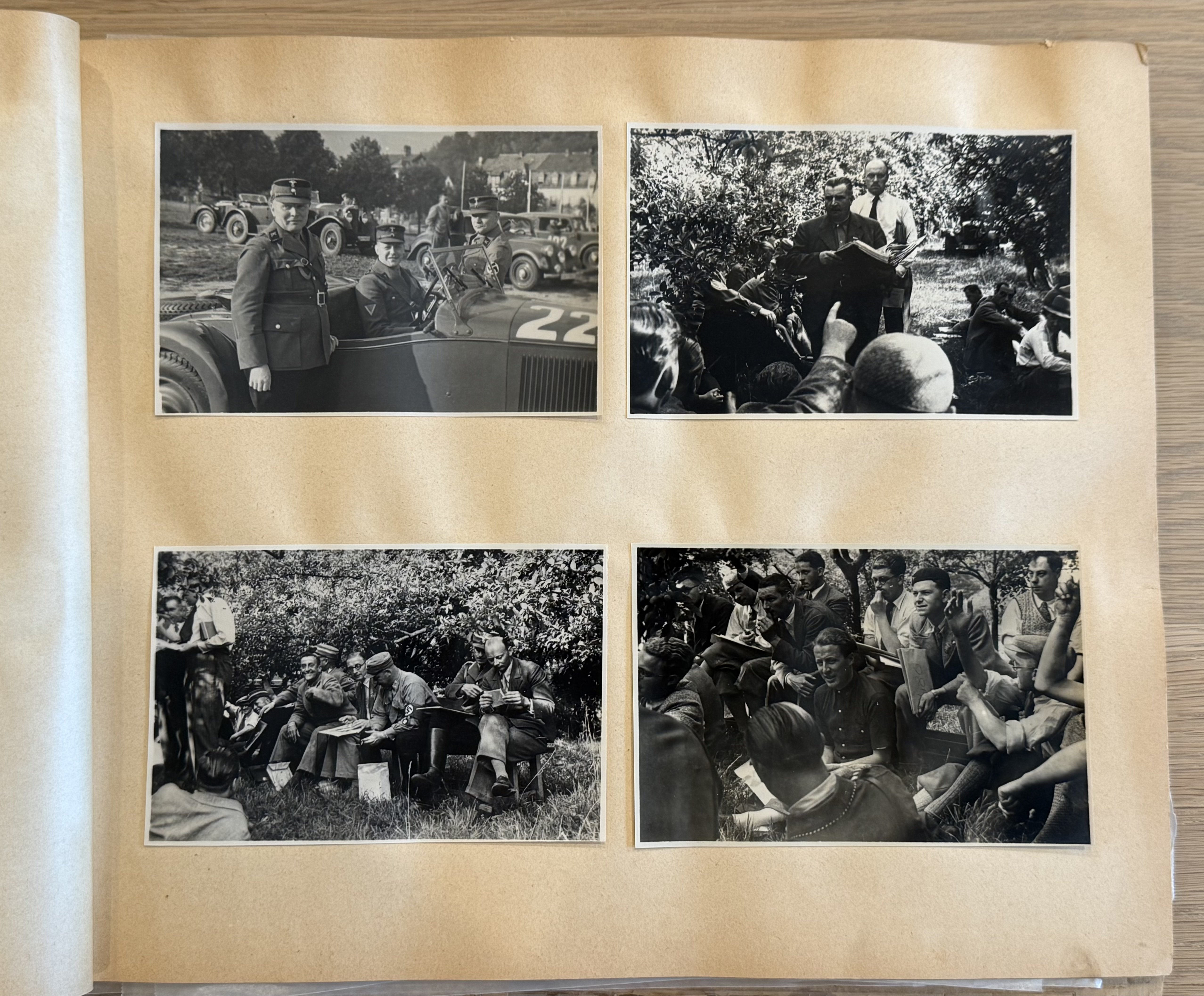 WWII SA MERCEDES BENZ RACE Team Photo album poster NSDAP — image 15