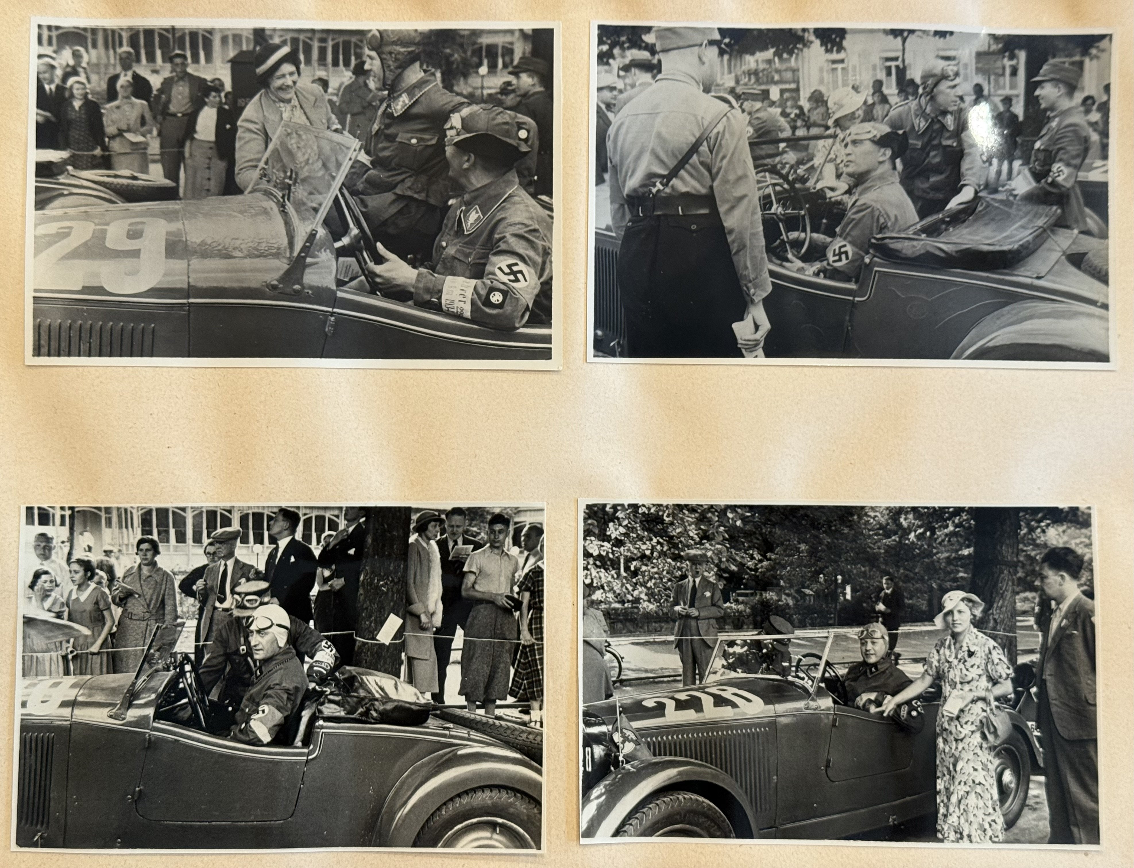 WWII SA MERCEDES BENZ RACE Team Photo album poster NSDAP — image 21
