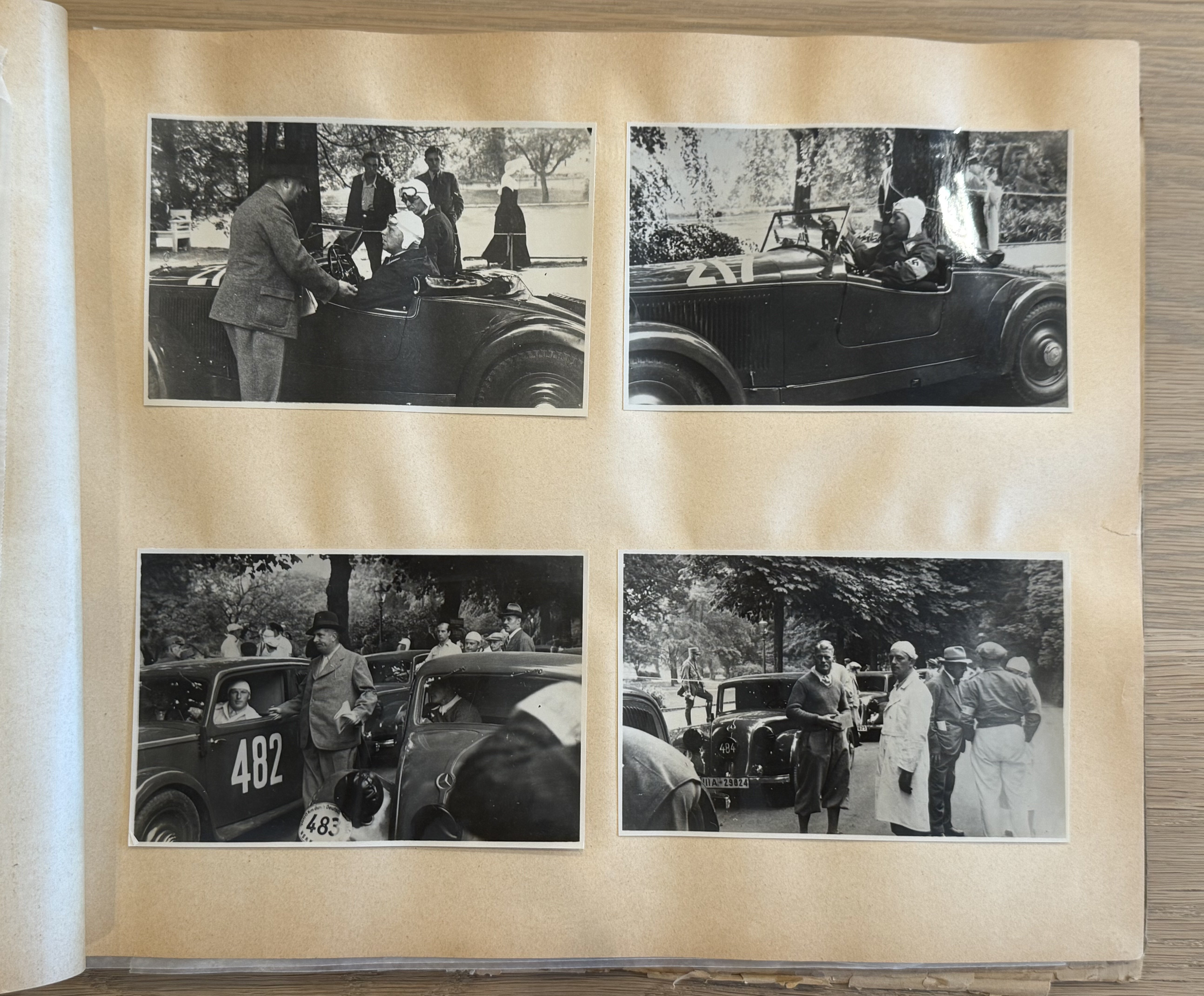 WWII SA MERCEDES BENZ RACE Team Photo album poster NSDAP — image 25