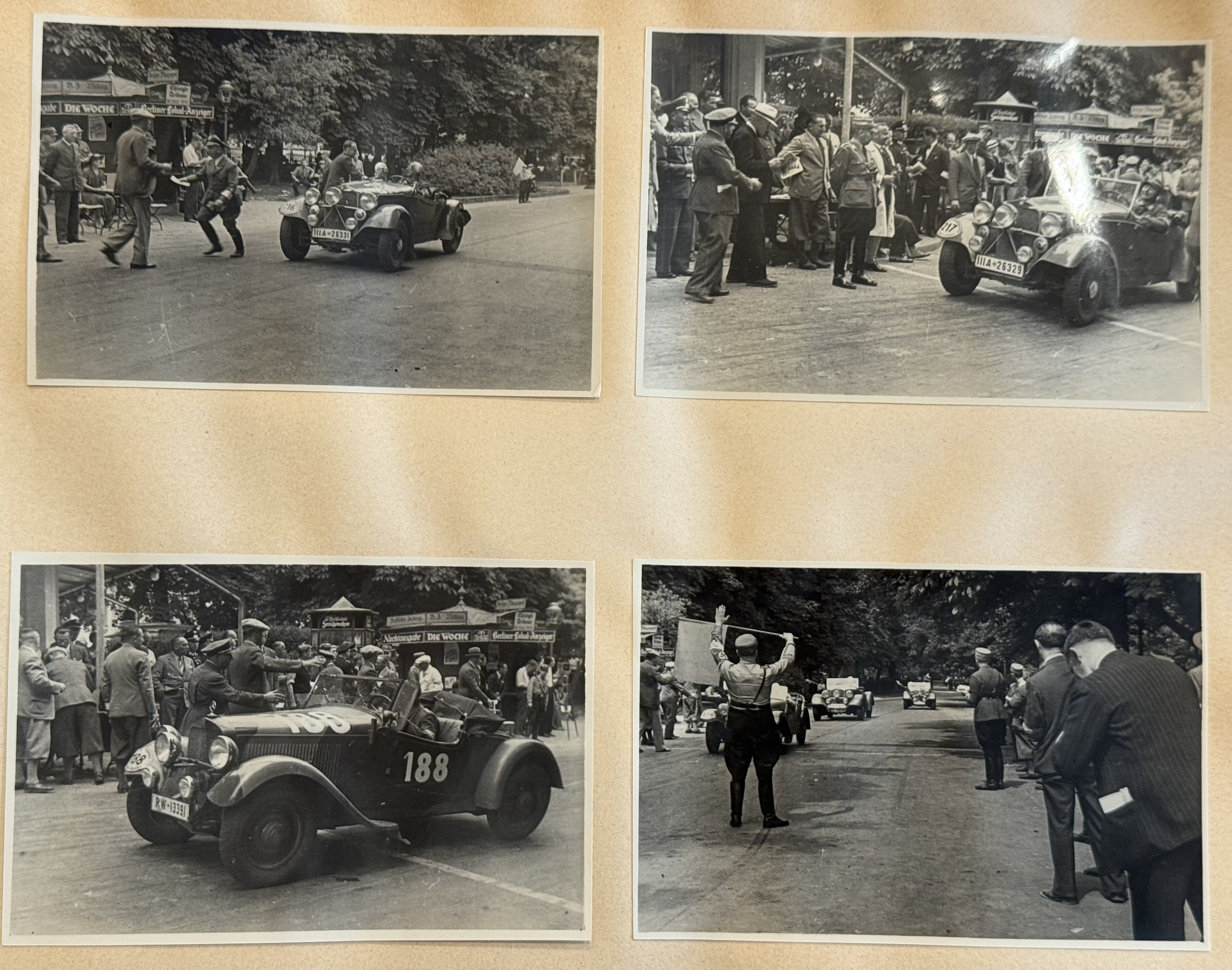 WWII SA MERCEDES BENZ RACE Team Photo album poster NSDAP — image 29