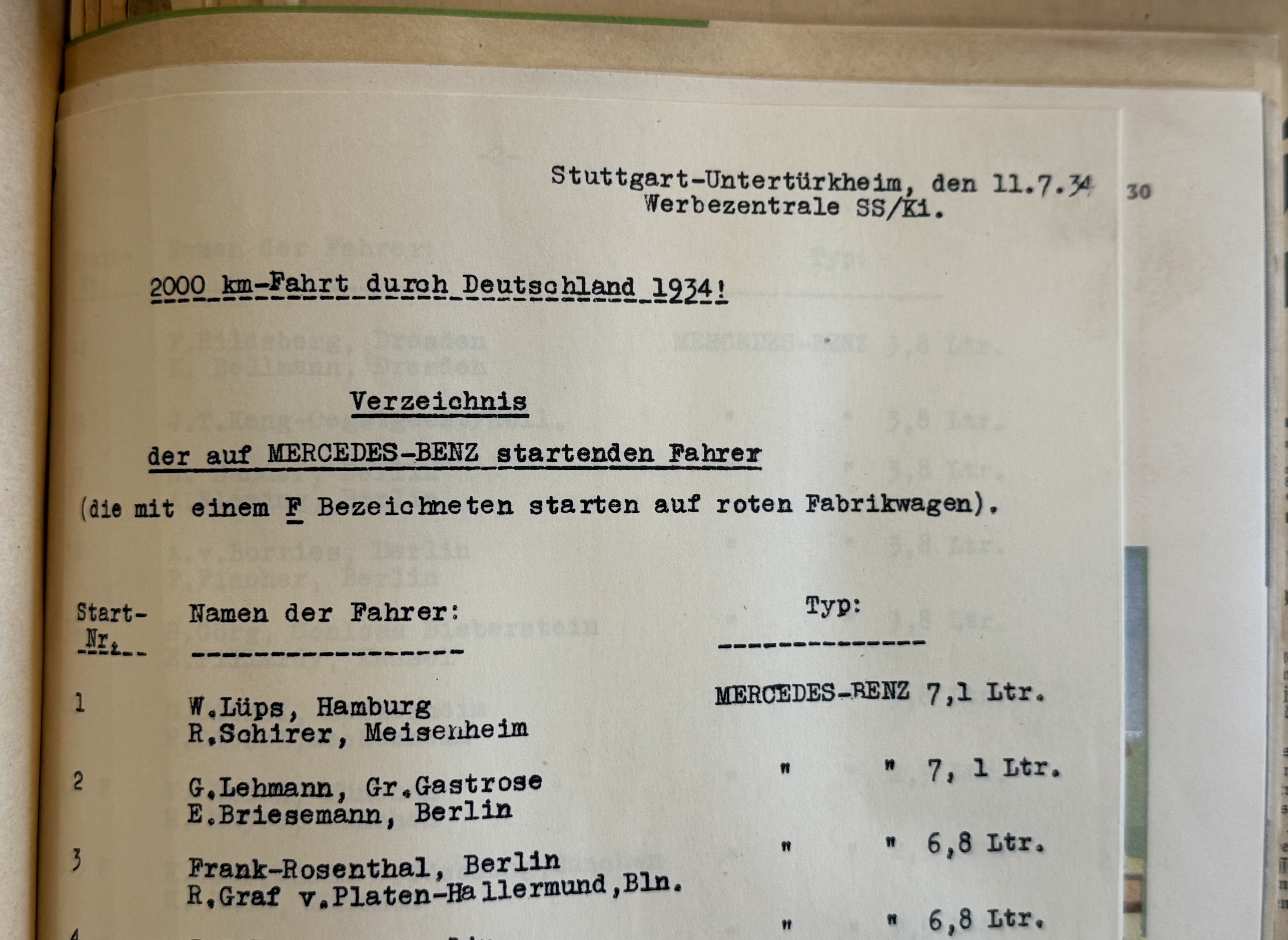 WWII SA MERCEDES BENZ RACE Team Photo album poster NSDAP — image 41