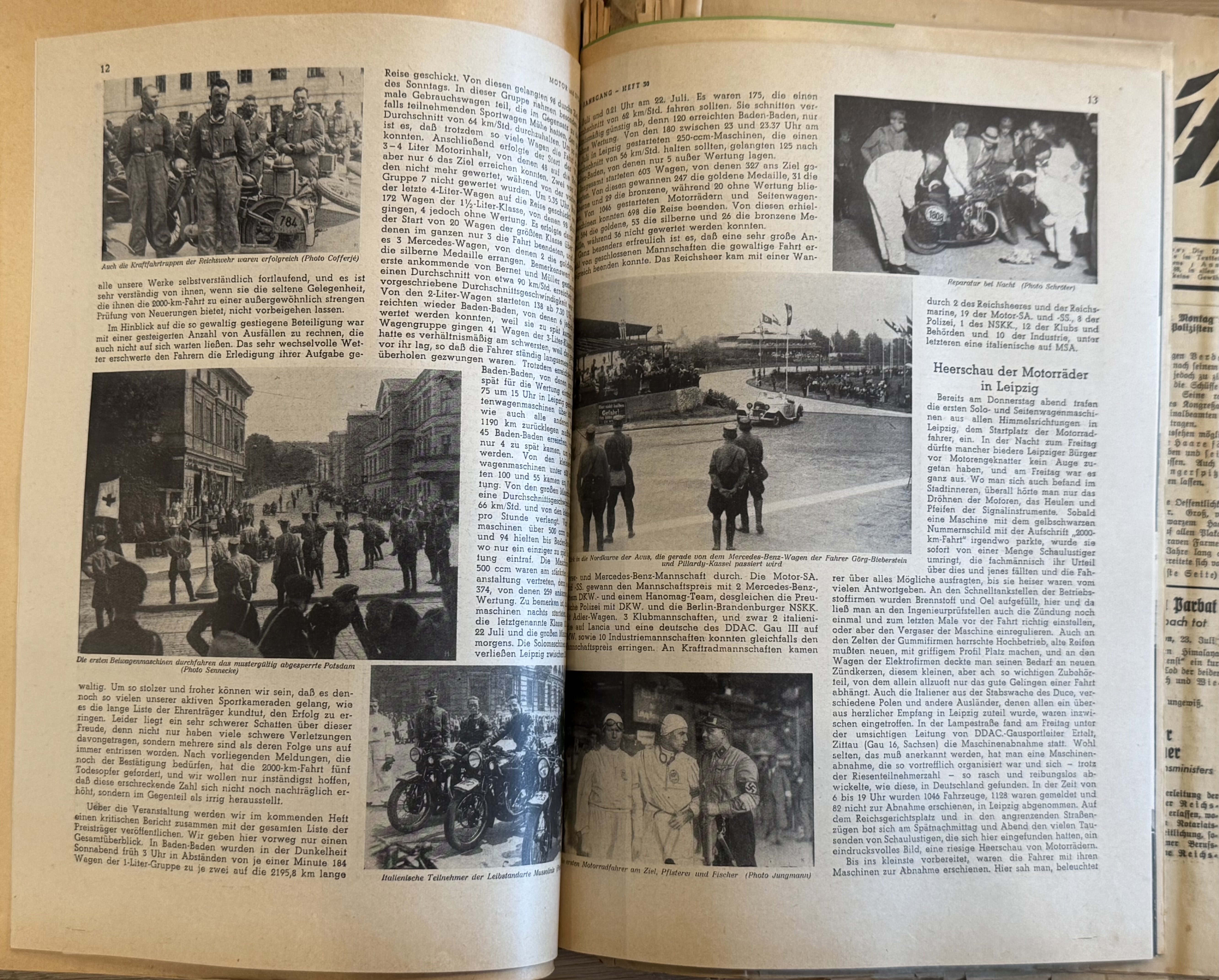 WWII SA MERCEDES BENZ RACE Team Photo album poster NSDAP — image 46