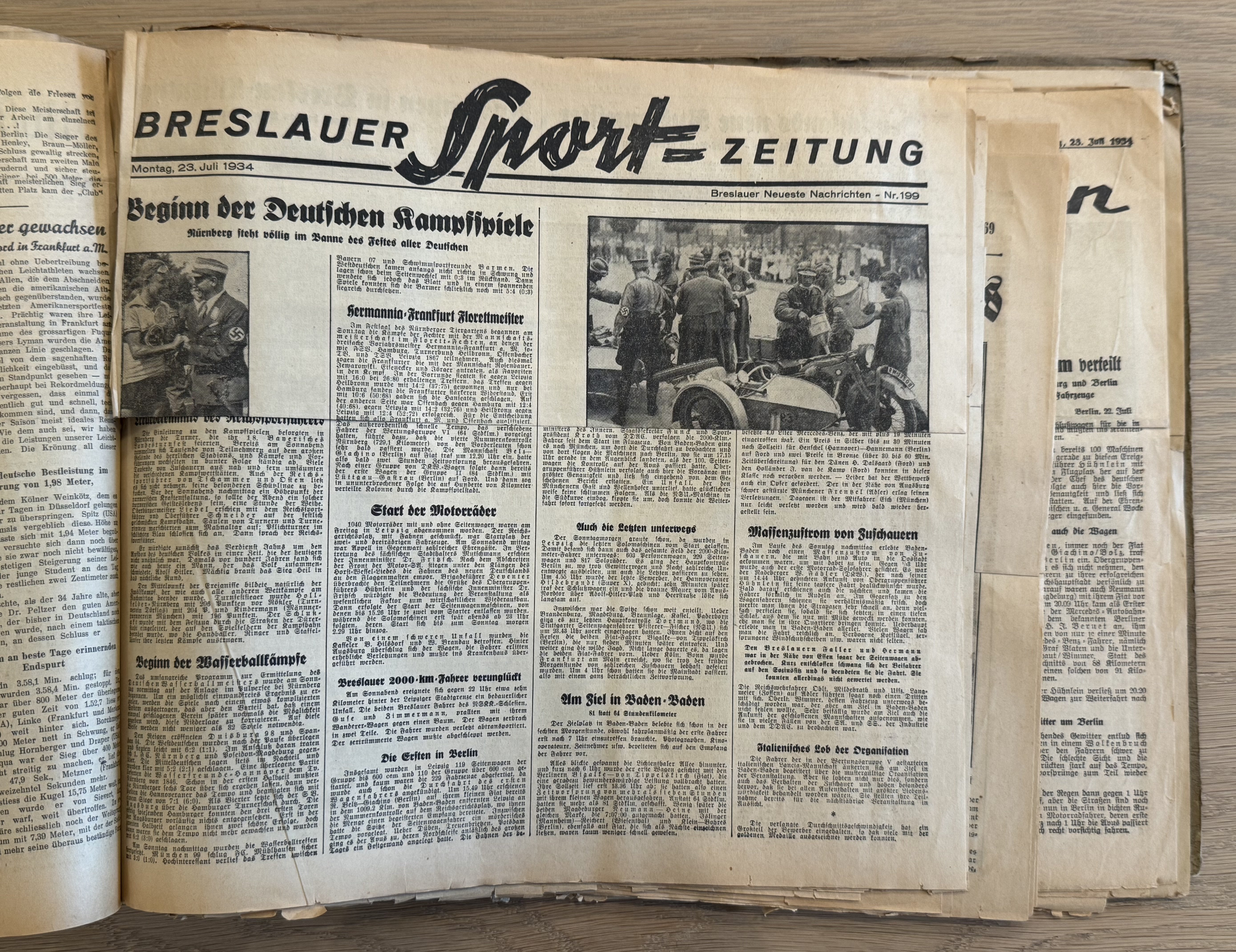 WWII SA MERCEDES BENZ RACE Team Photo album poster NSDAP — image 50