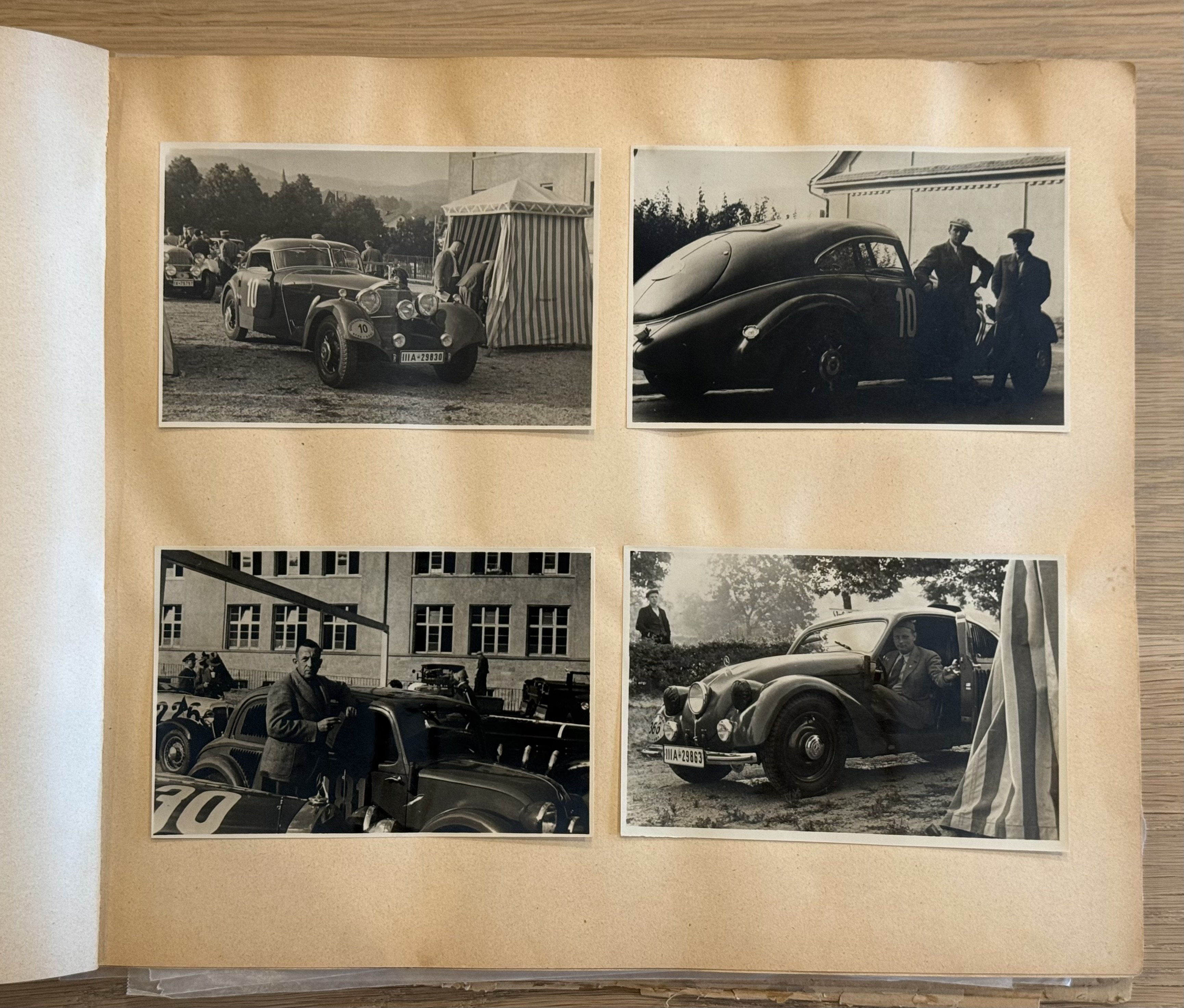 WWII SA MERCEDES BENZ RACE Team Photo album poster NSDAP — image 7