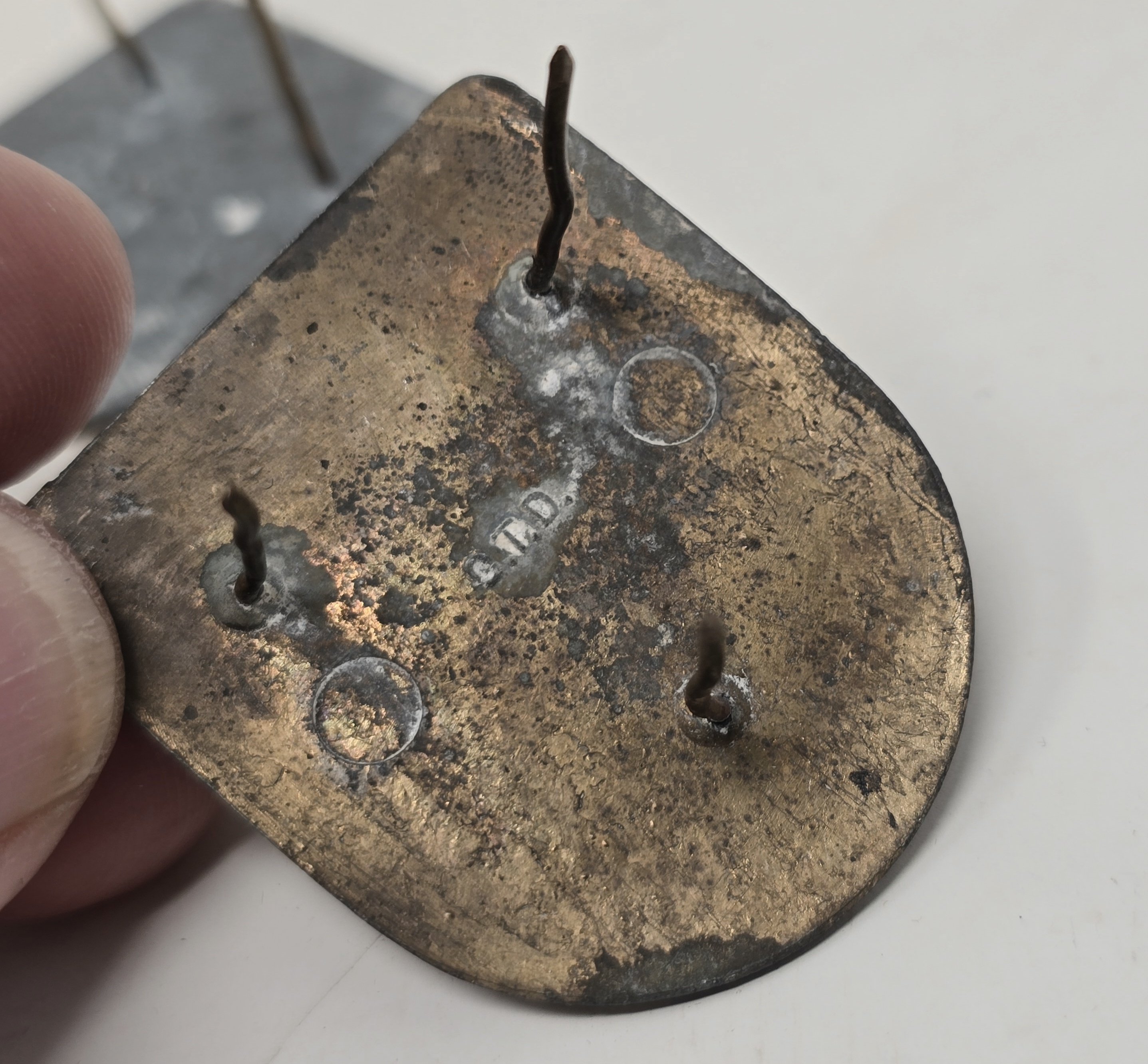 Set of Kriegsmarine Pith Helmet Shields — image 2