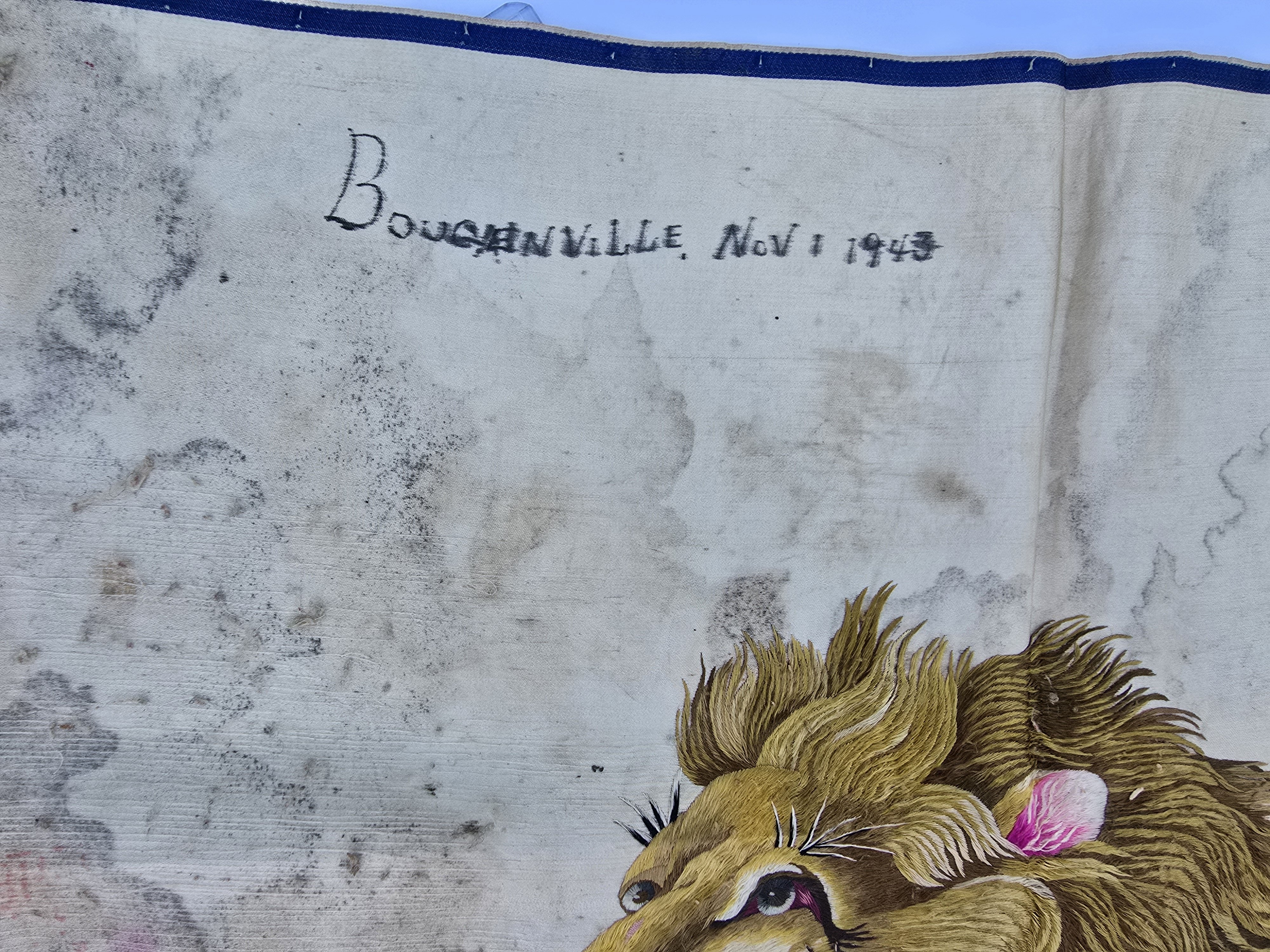 USMC Bringback Tapestry From Bougainville, 1943 — image 4