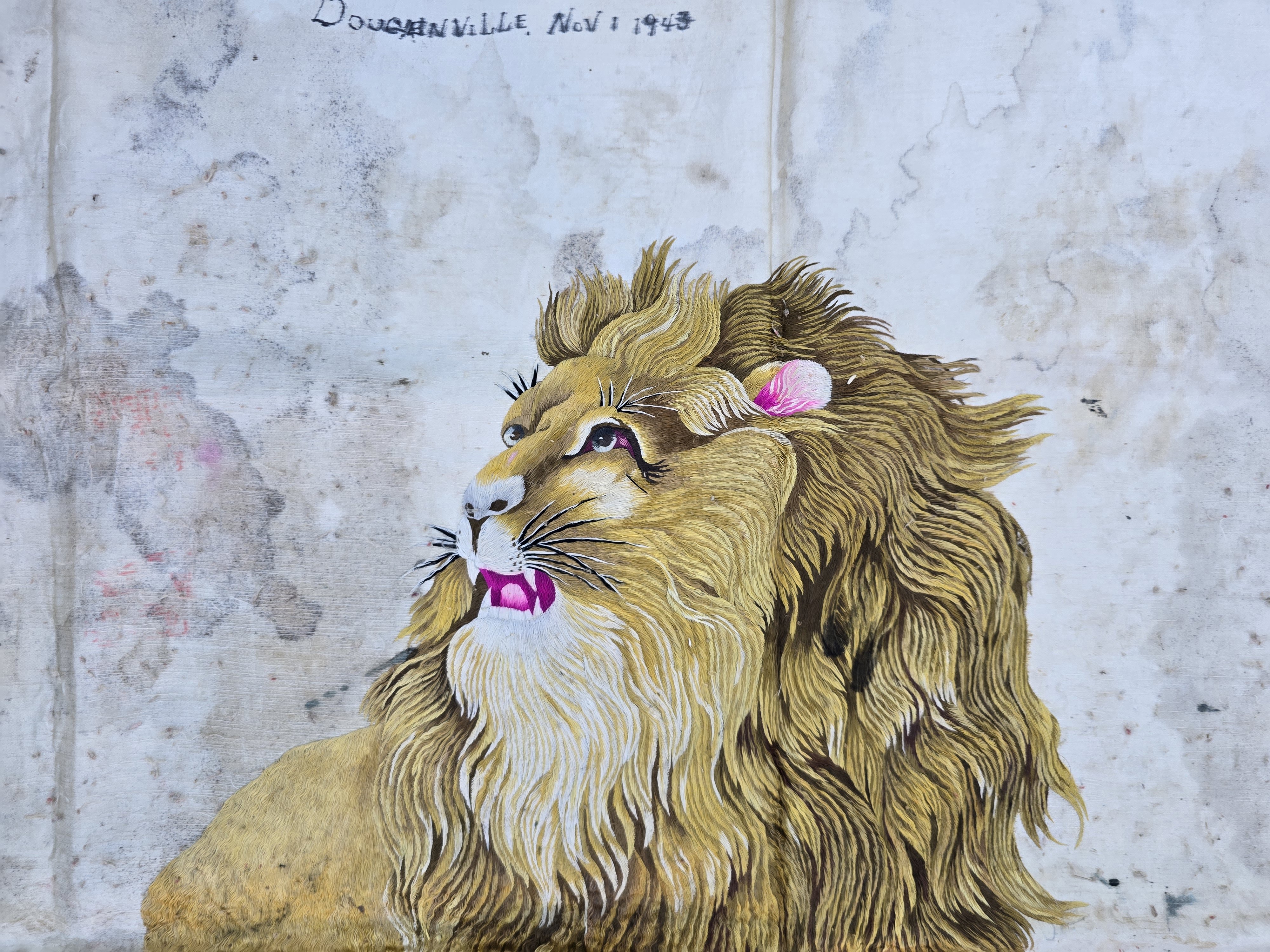 USMC Bringback Tapestry From Bougainville, 1943 — image 5