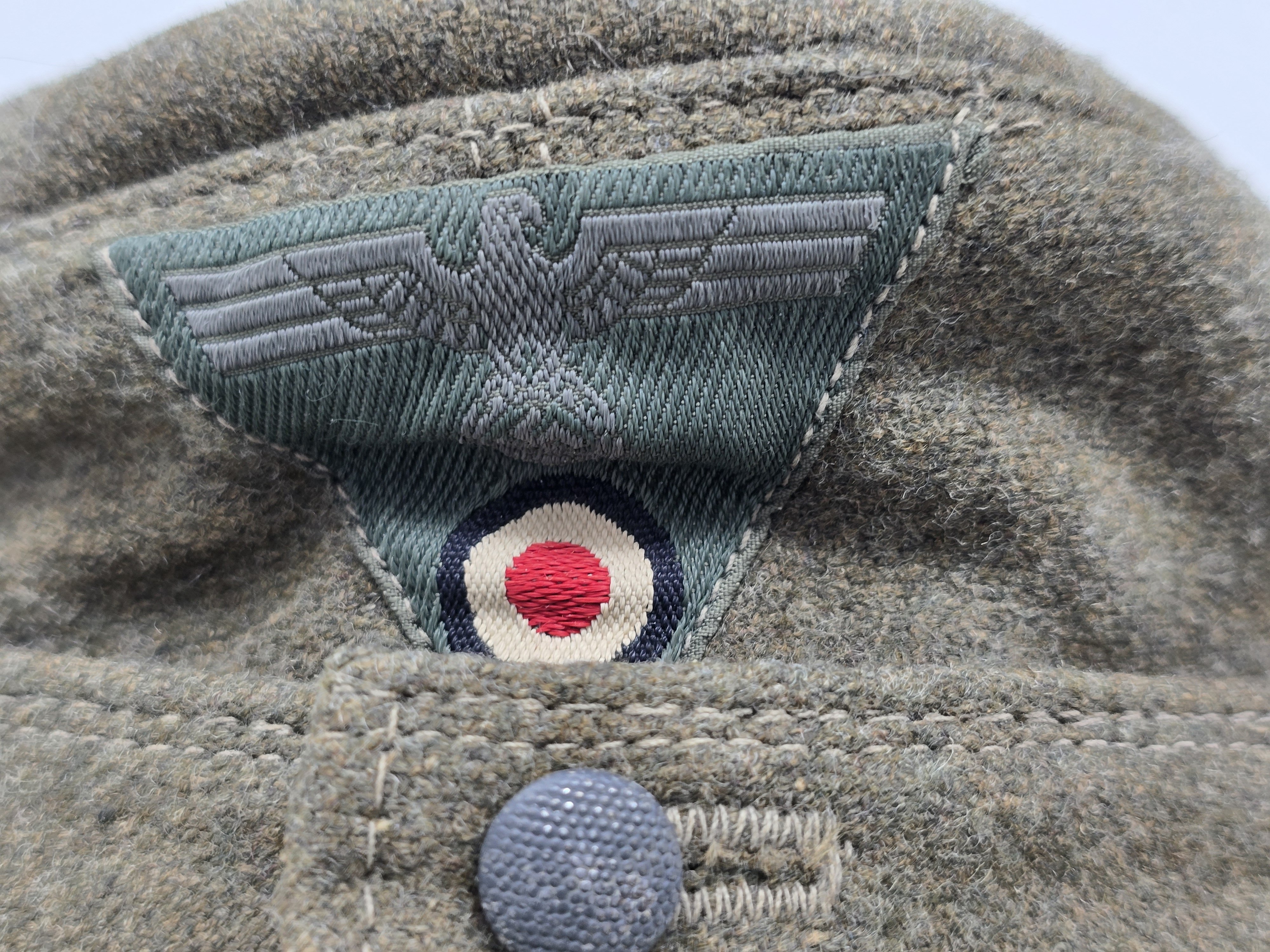 Excellent combat-worn Wehrmacht Heer M43 Cap — image 2