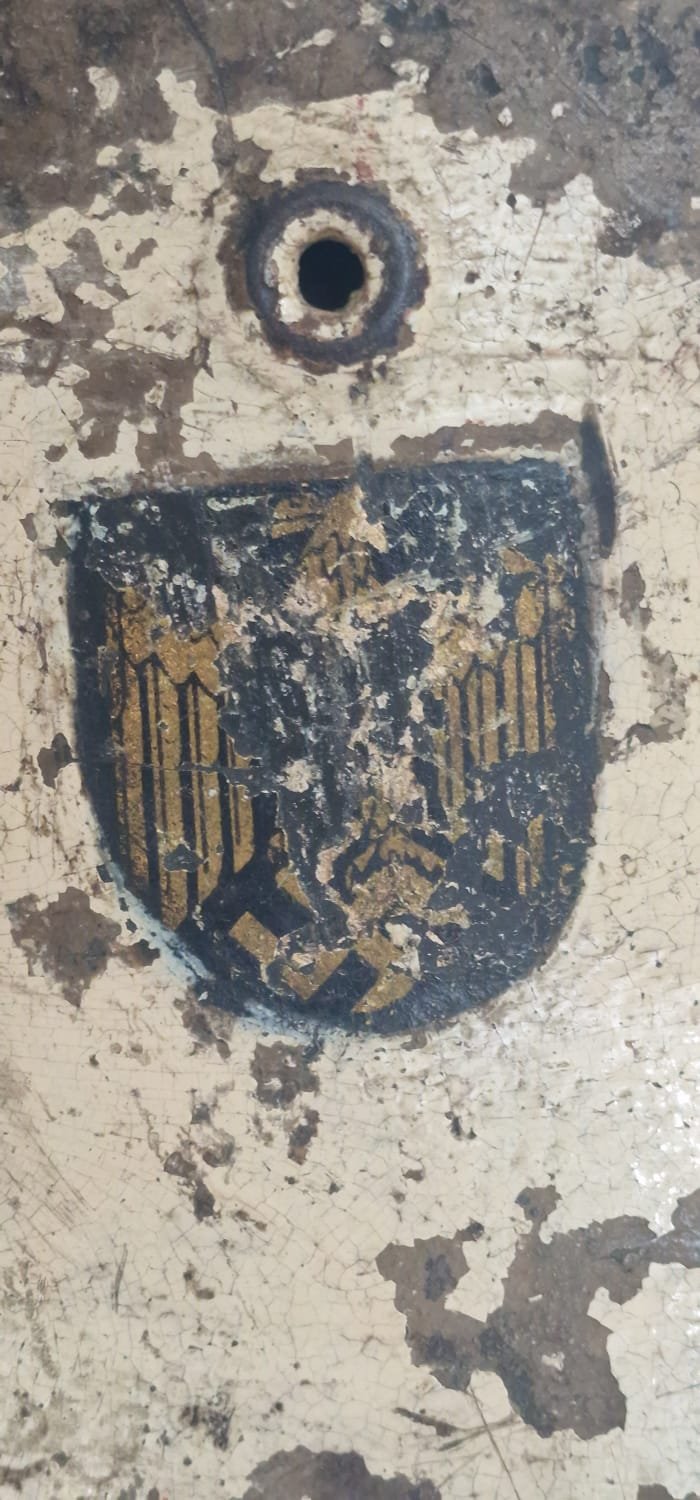 Stunning Kriegsmarine Camo Medic Helmet — image 11