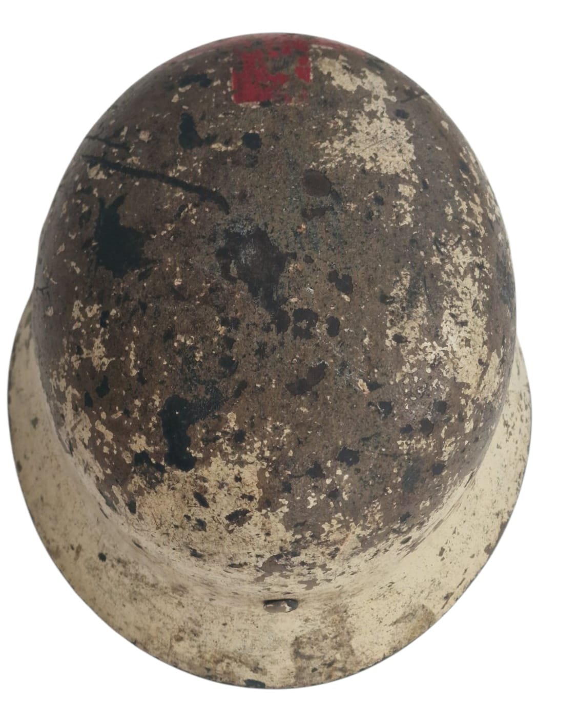 Stunning Kriegsmarine Camo Medic Helmet — image 4