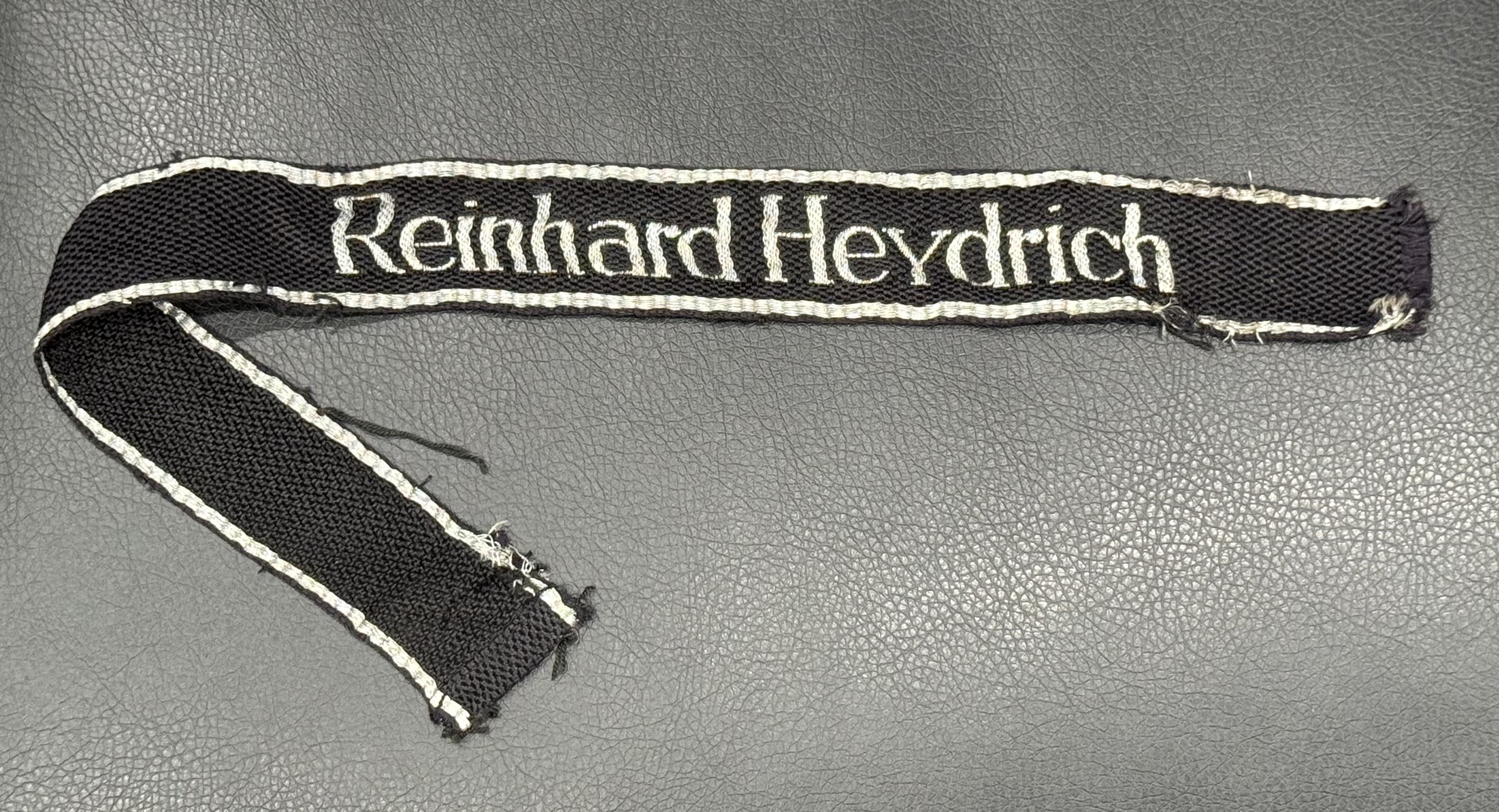 SS Reinhard Heydrich Flatwire Cuff Title Uniform Removed — image 12