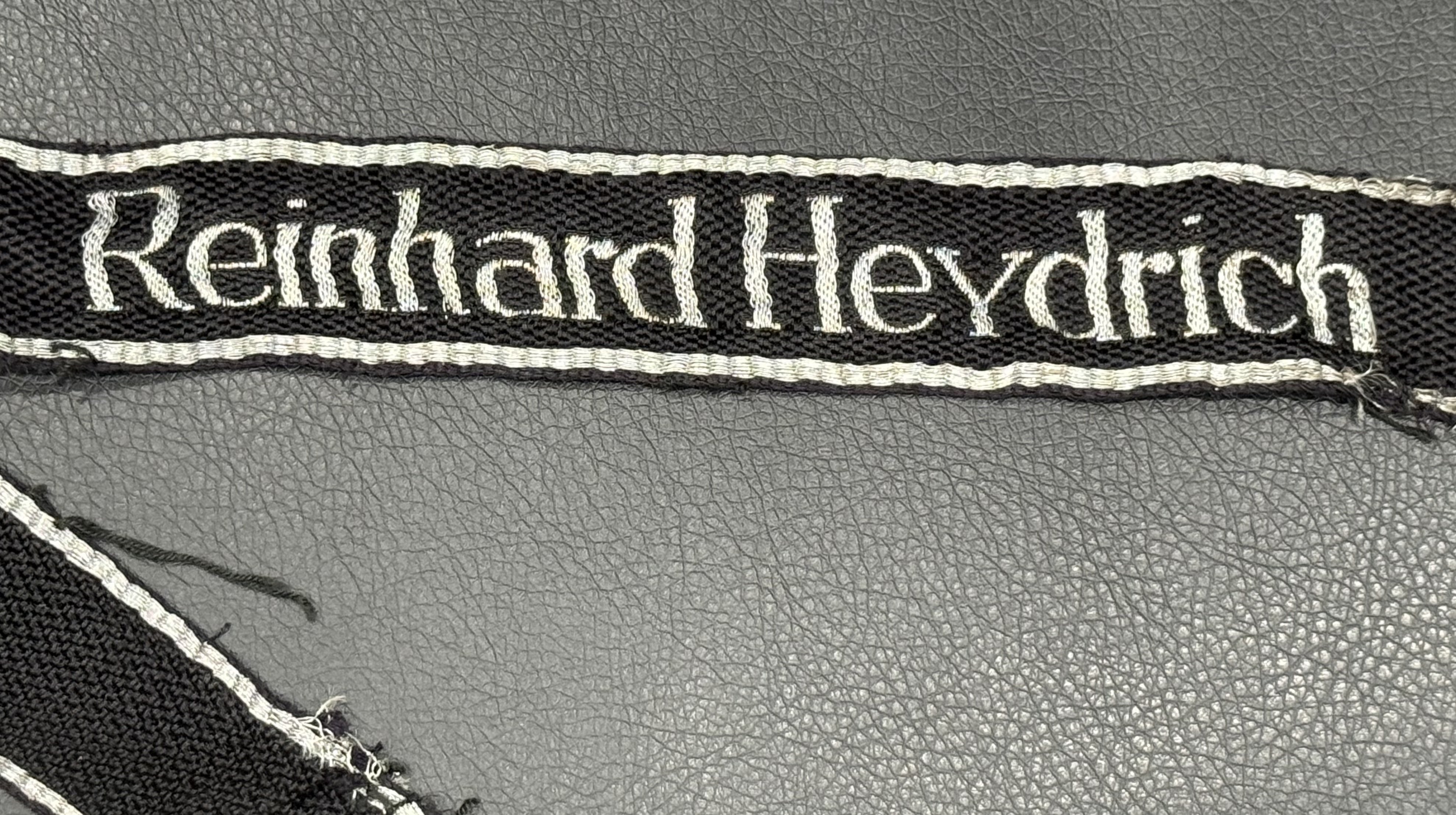 SS Reinhard Heydrich Flatwire Cuff Title Uniform Removed — image 5