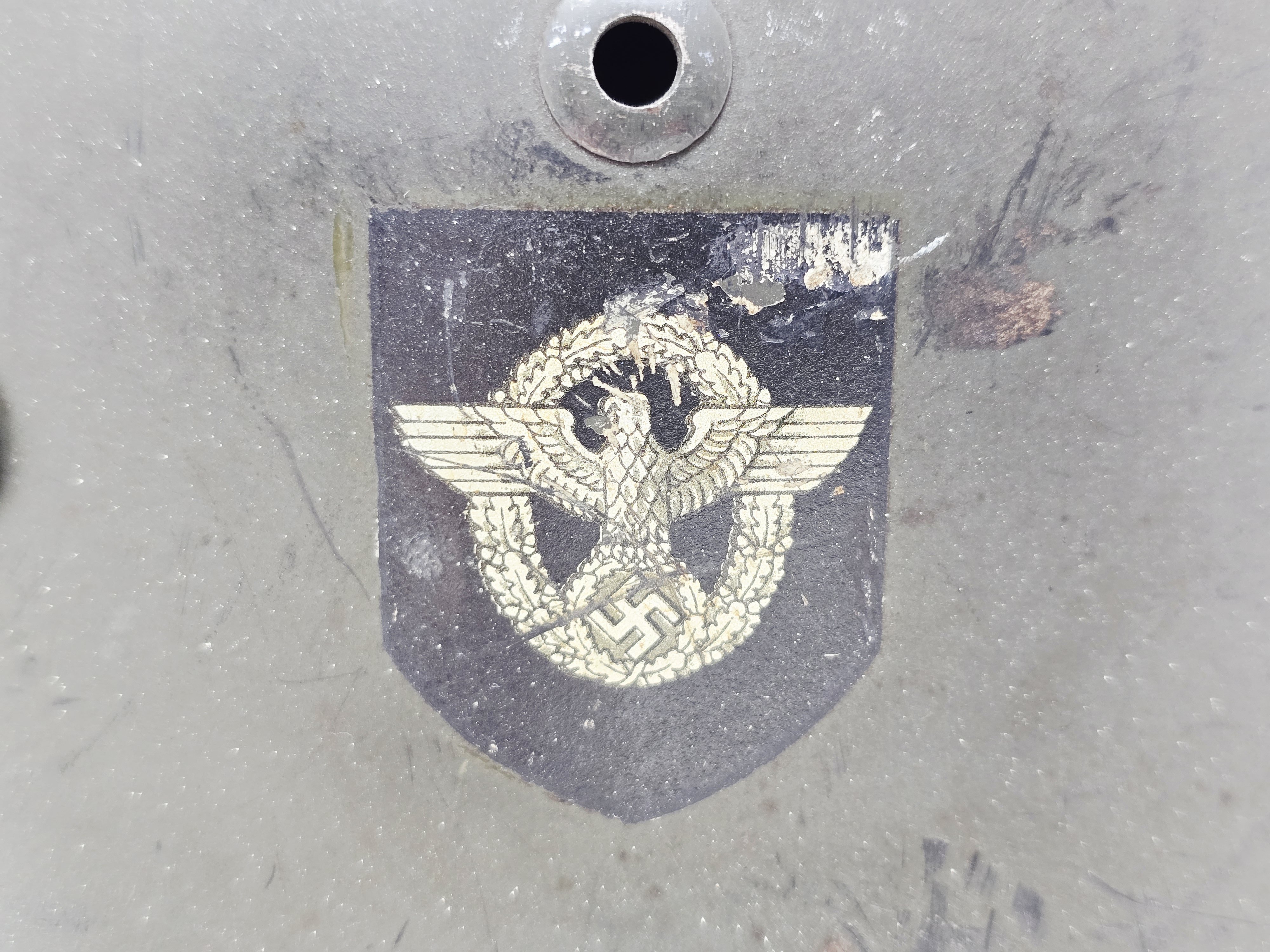 Sharp M35 Polizei Double Decal Helmet — image 3