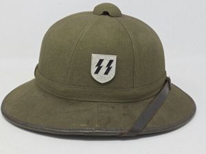 Unheard-of Rare SS Troppenhelm / Pith Helmet