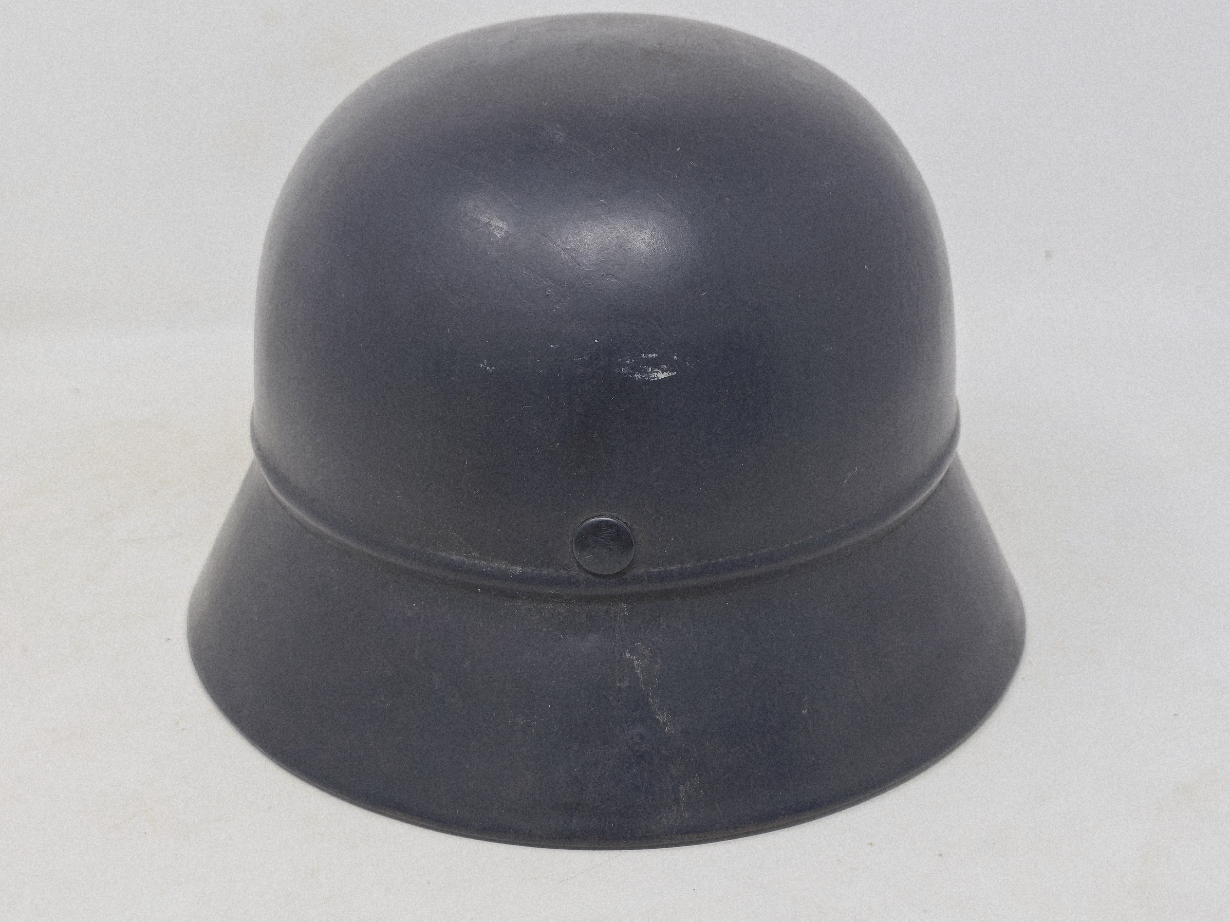 Sharp, Beaded Luftschutz Polizei M35 Helmet, Bordered Decals. — image 3