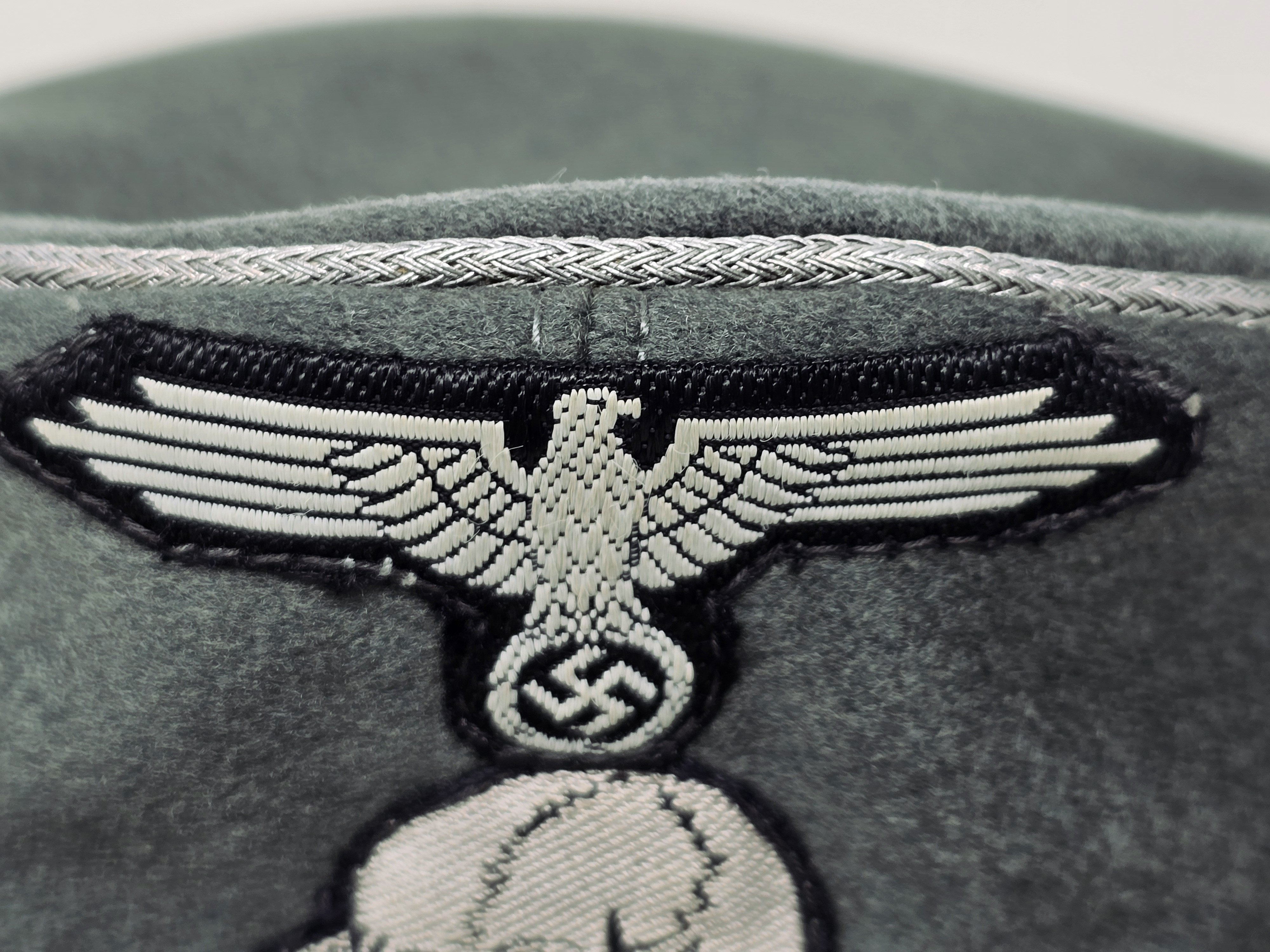 SS Officer's Doeskin Custom Tailored M43 Cap, General's Quality! — image 13