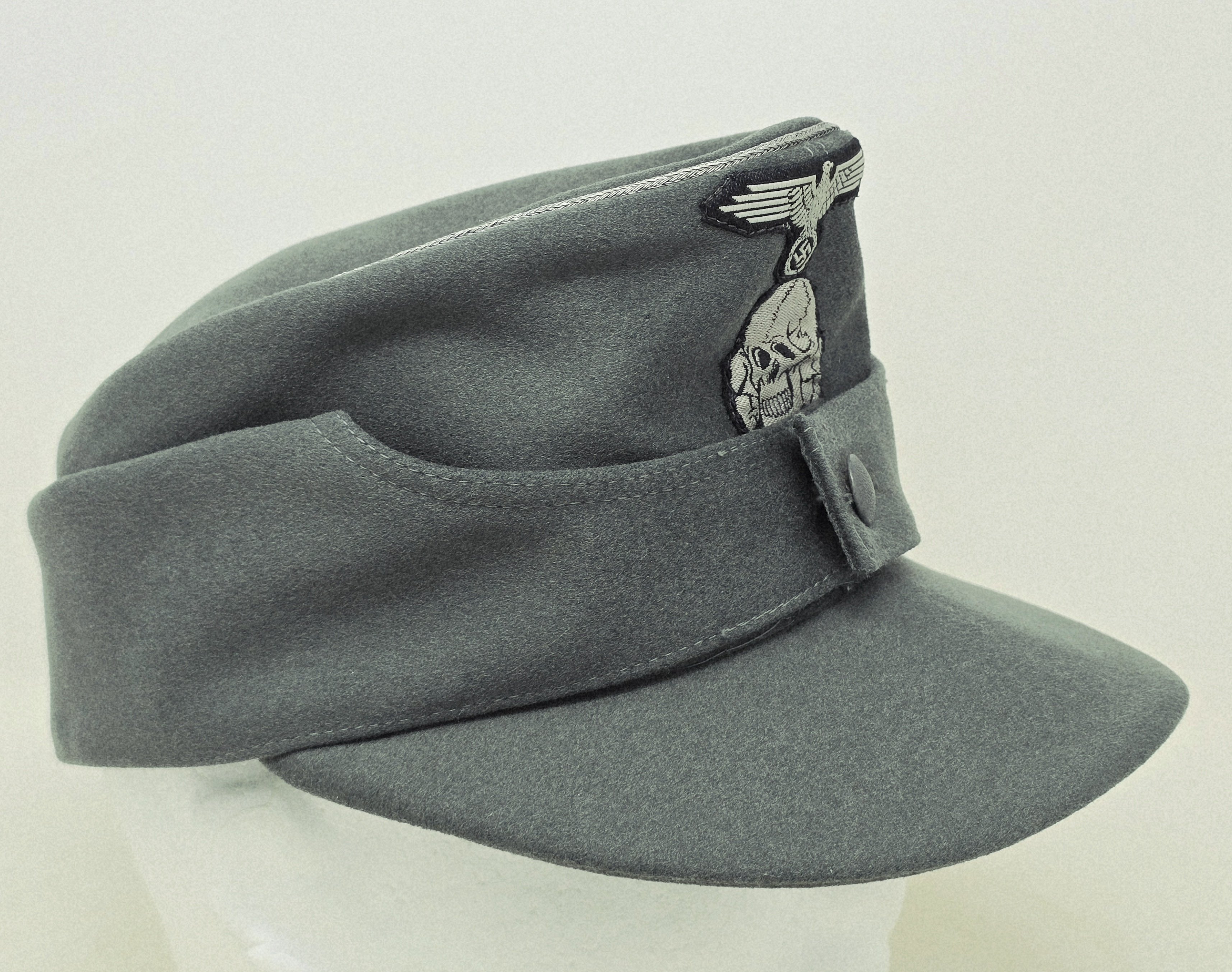 SS Officer's Doeskin Custom Tailored M43 Cap, General's Quality! — image 7
