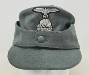 SS Officer's Doeskin Custom Tailored M43 Cap, General's Quality!