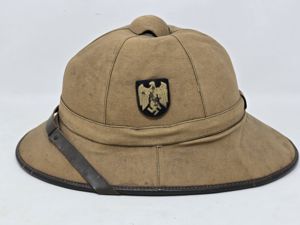 Kriegsmarine-Badged Heer DAK Pith Helmet