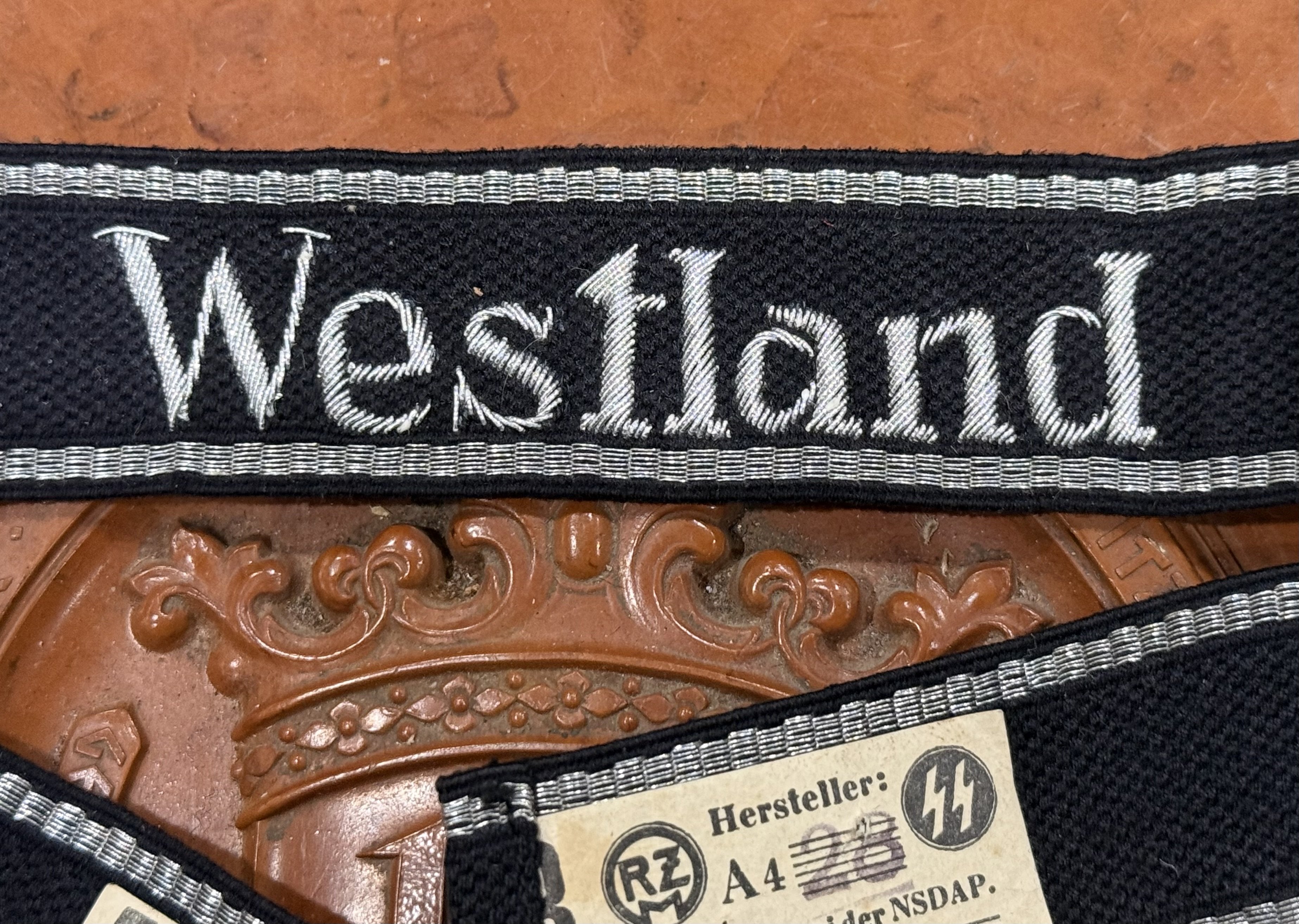 SS Officer WESTLAND Buillion Cuff Title — image 2