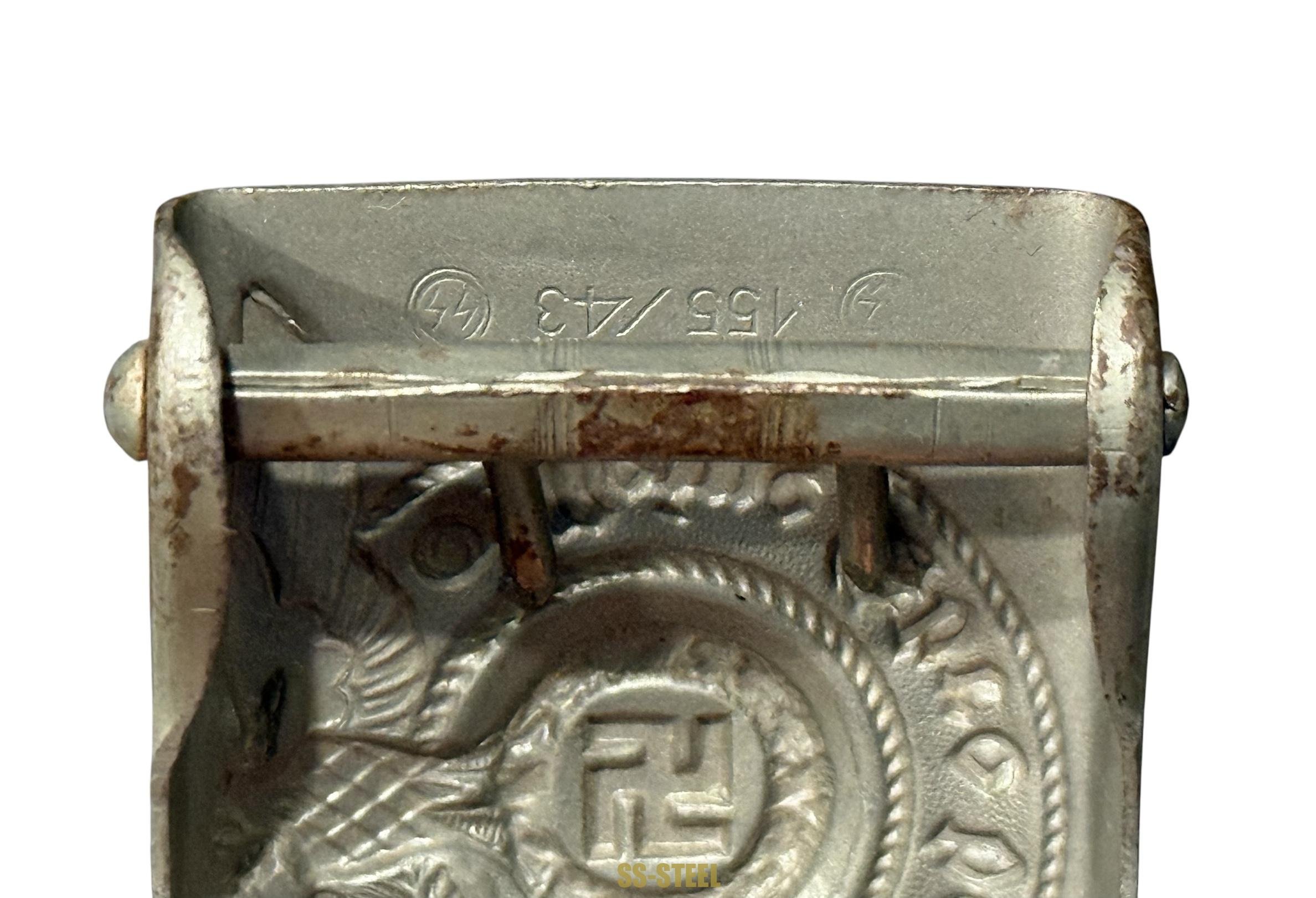 Waffen SS EM NCO Buckle – RZM 155/43 SS — image 4